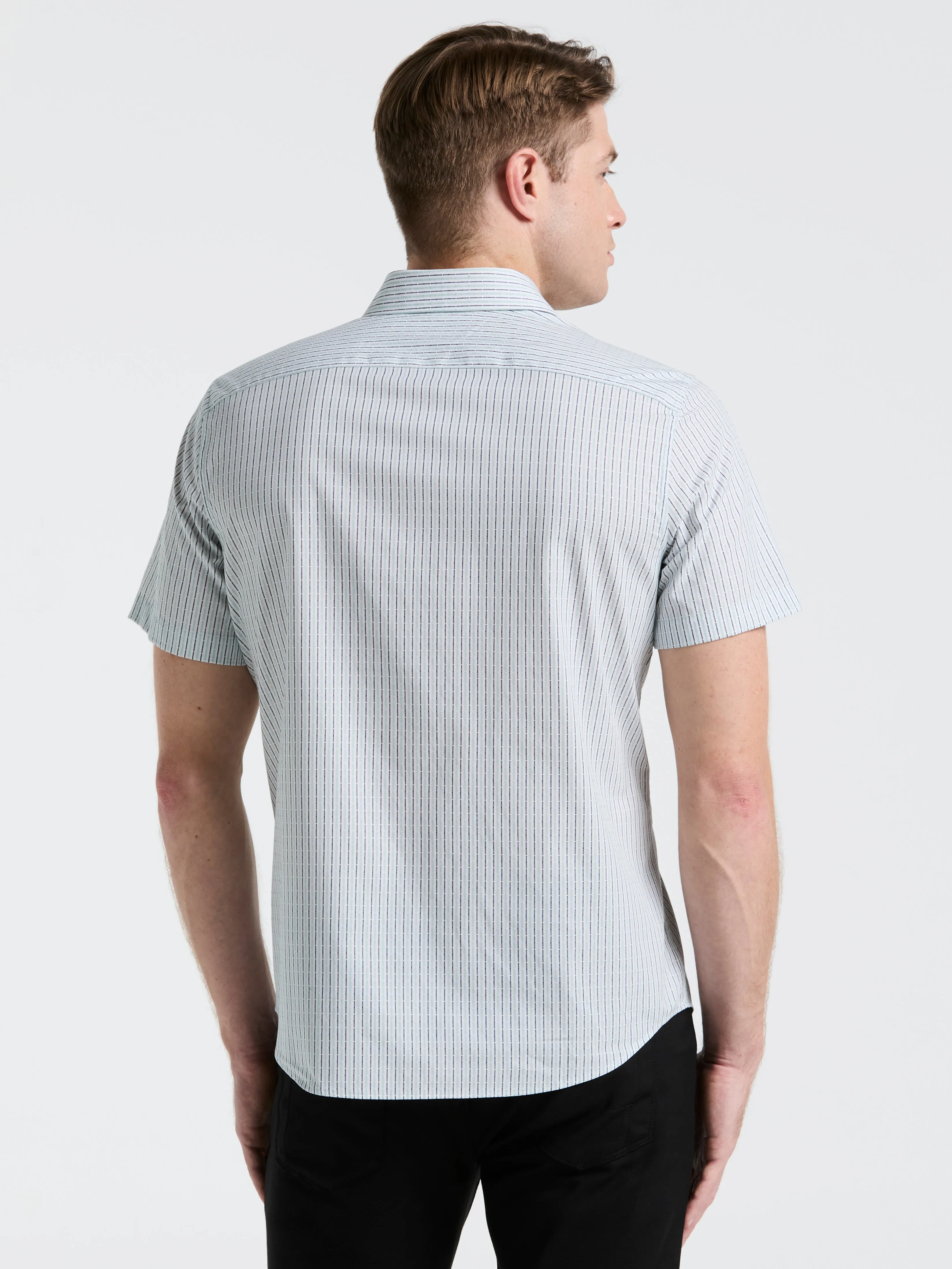 Cotton Dobby Stripe Shirt sold by Perry Ellis product image thumbnail 2