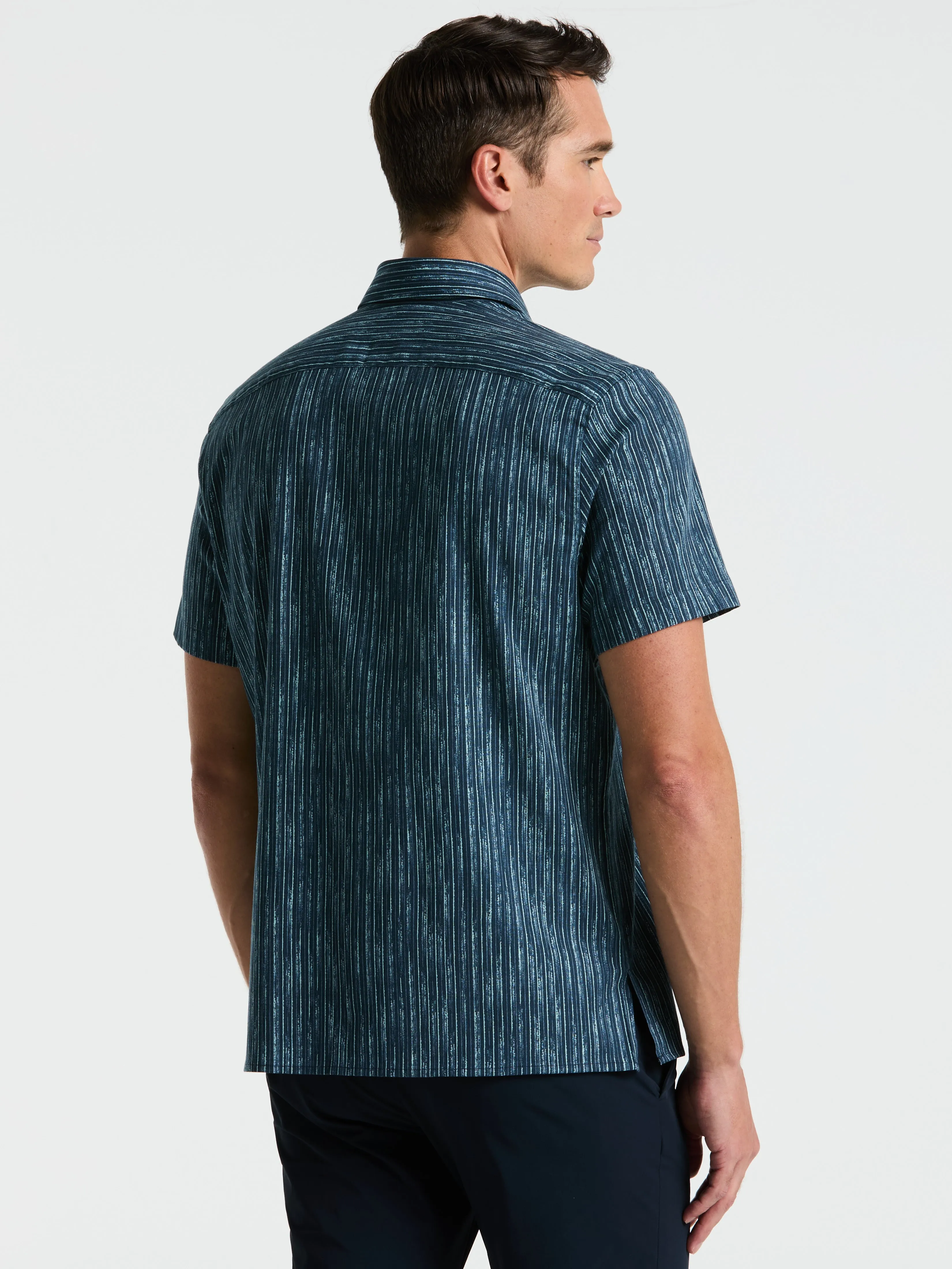 Short Sleeve Button Down Striped Shirt sold by Perry Ellis product image thumbnail 2