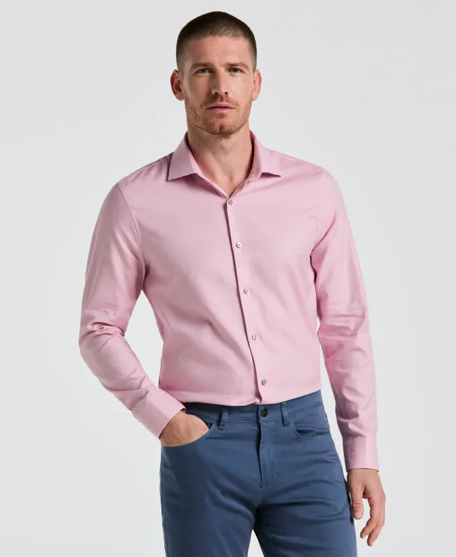 Dobby Micro Diamond Print Dress Shirt sold by Perry Ellis