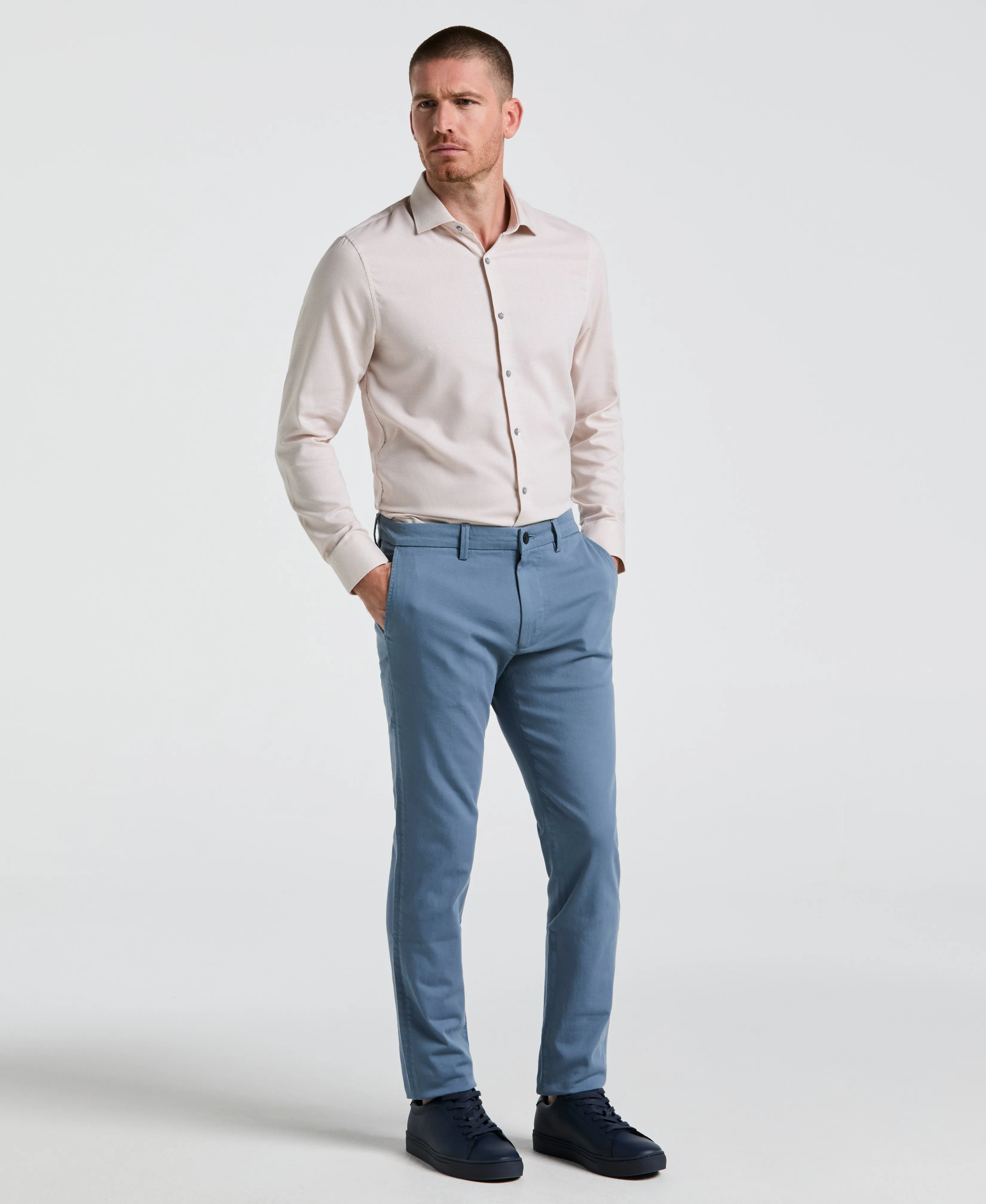 Dobby King Micro Print Dress Shirt sold by Perry Ellis product image thumbnail 4