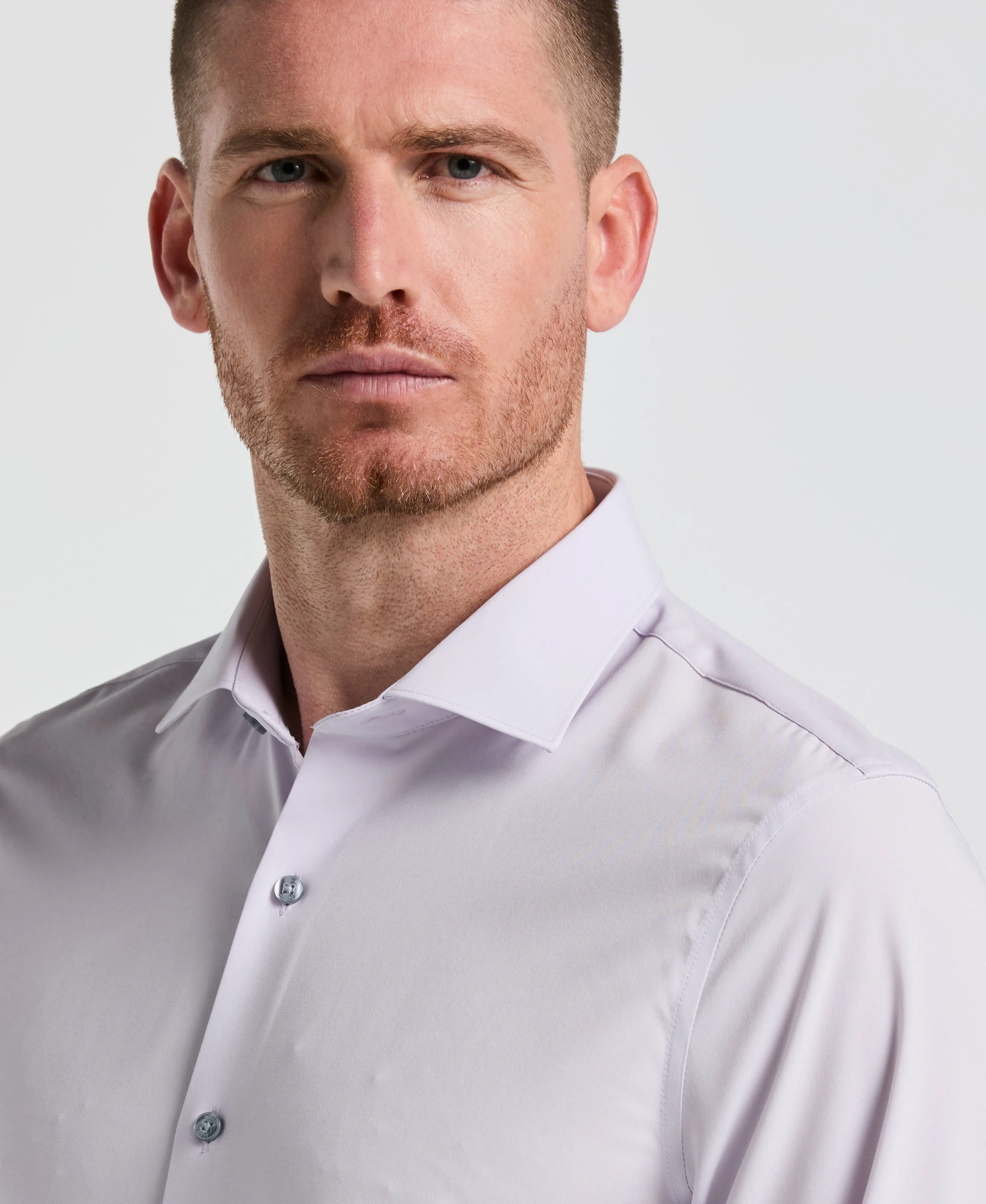 Performance Tech Solid Dress Shirt sold by Perry Ellis product image thumbnail 3