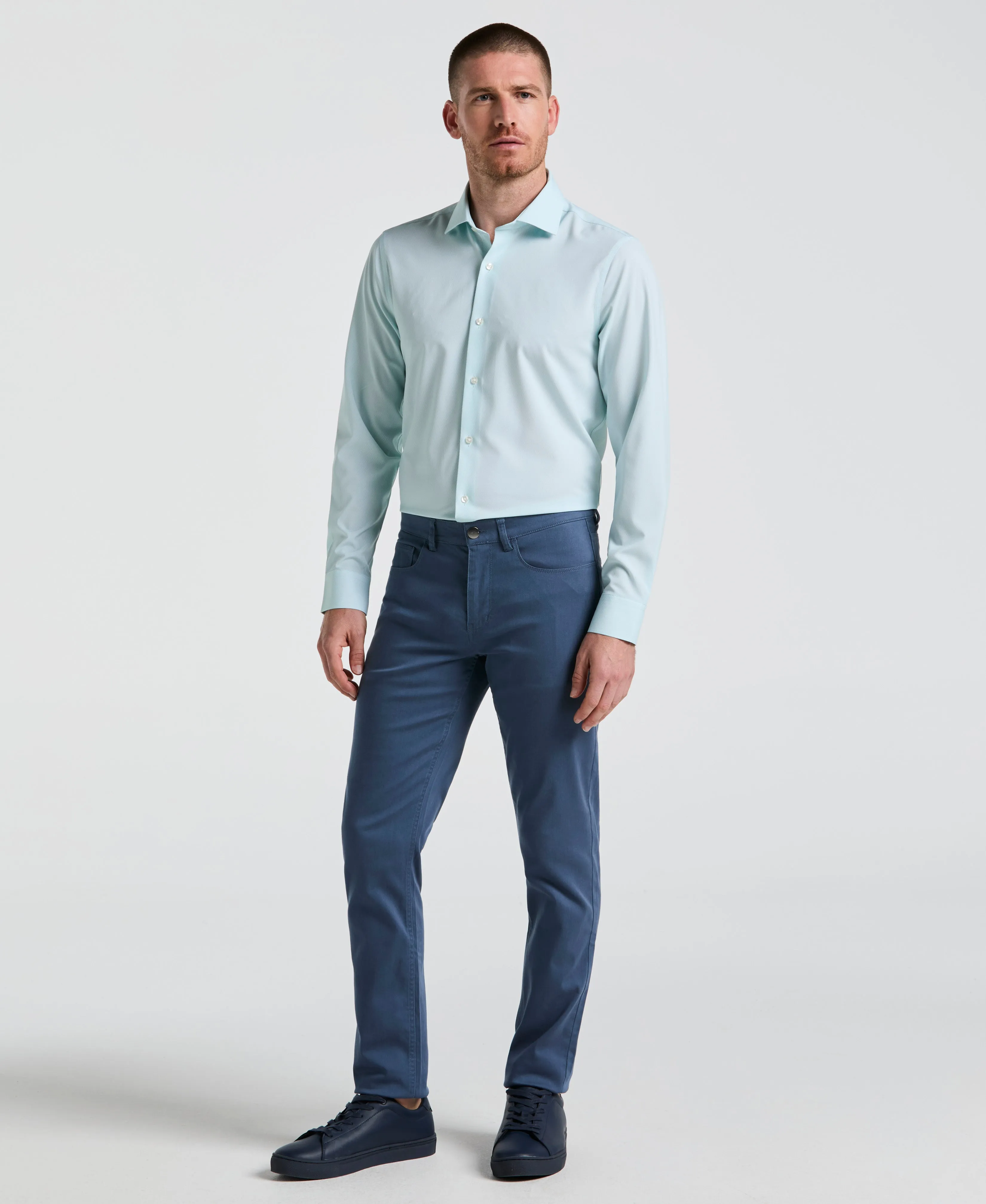 Performance Tech Geo Print Dress Shirt sold by Perry Ellis product image thumbnail 4