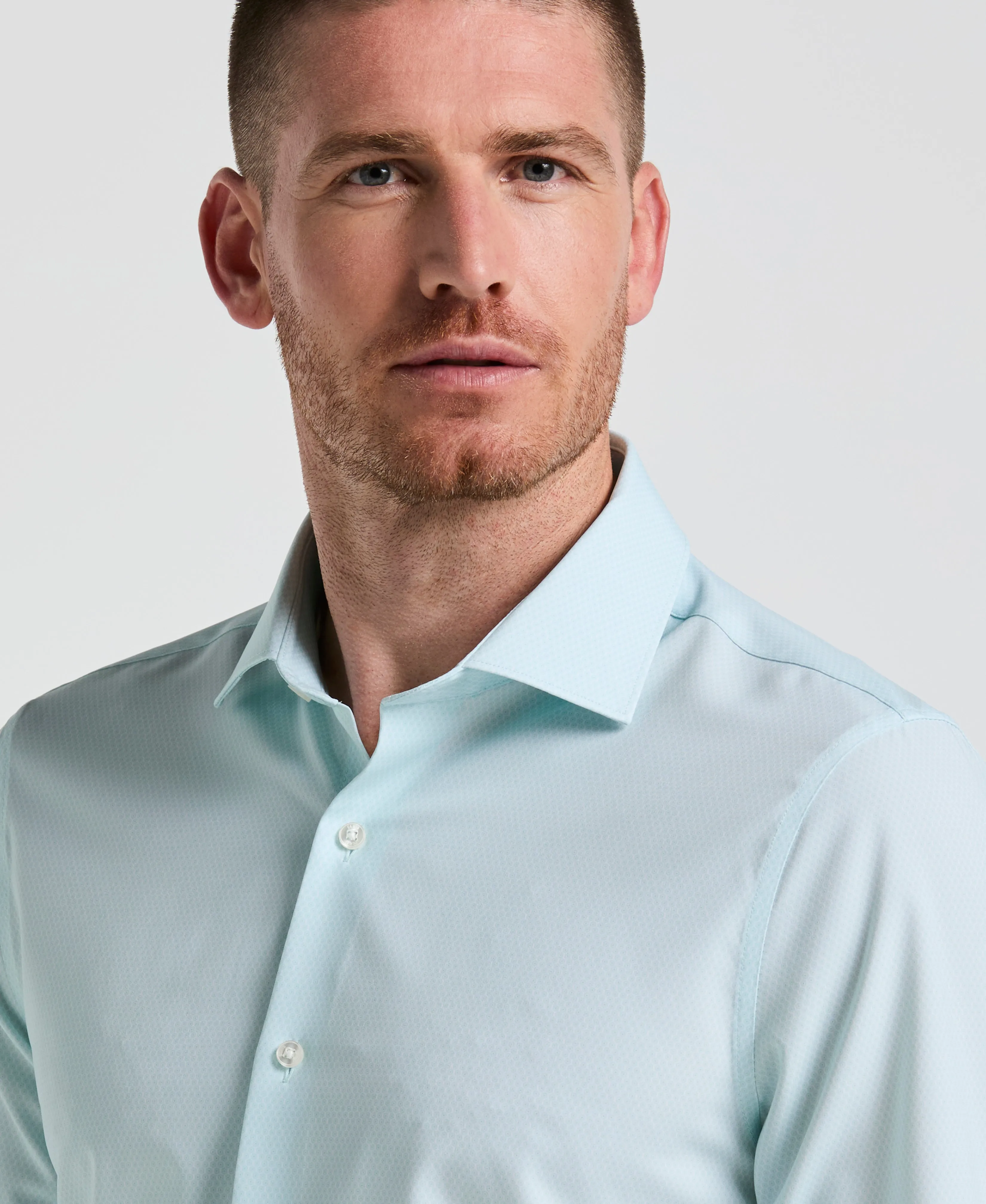 Performance Tech Geo Print Dress Shirt sold by Perry Ellis product image thumbnail 3