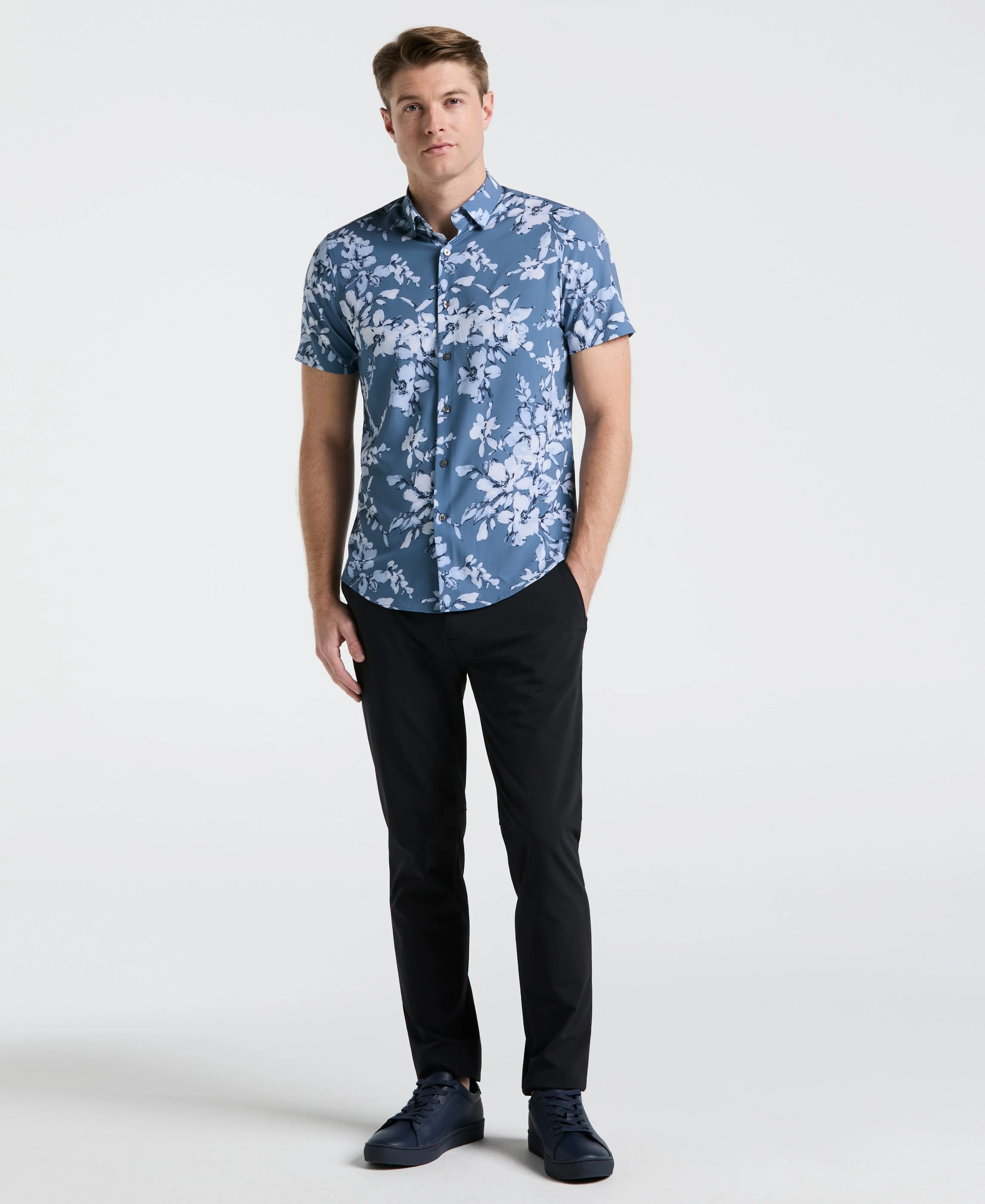 Slim Fit Floral Shirt sold by Perry Ellis product image thumbnail 4