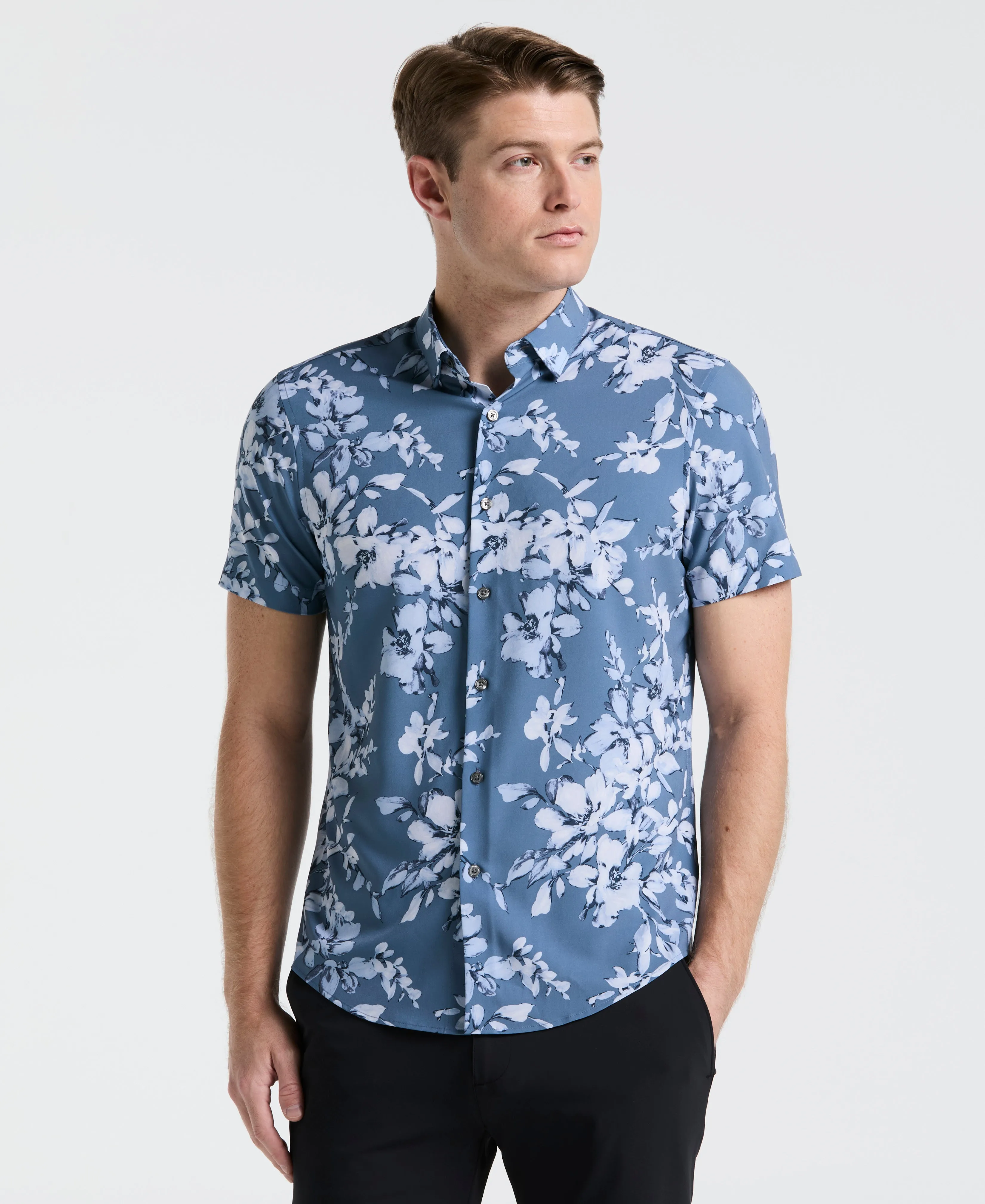 Slim Fit Floral Shirt sold by Perry Ellis