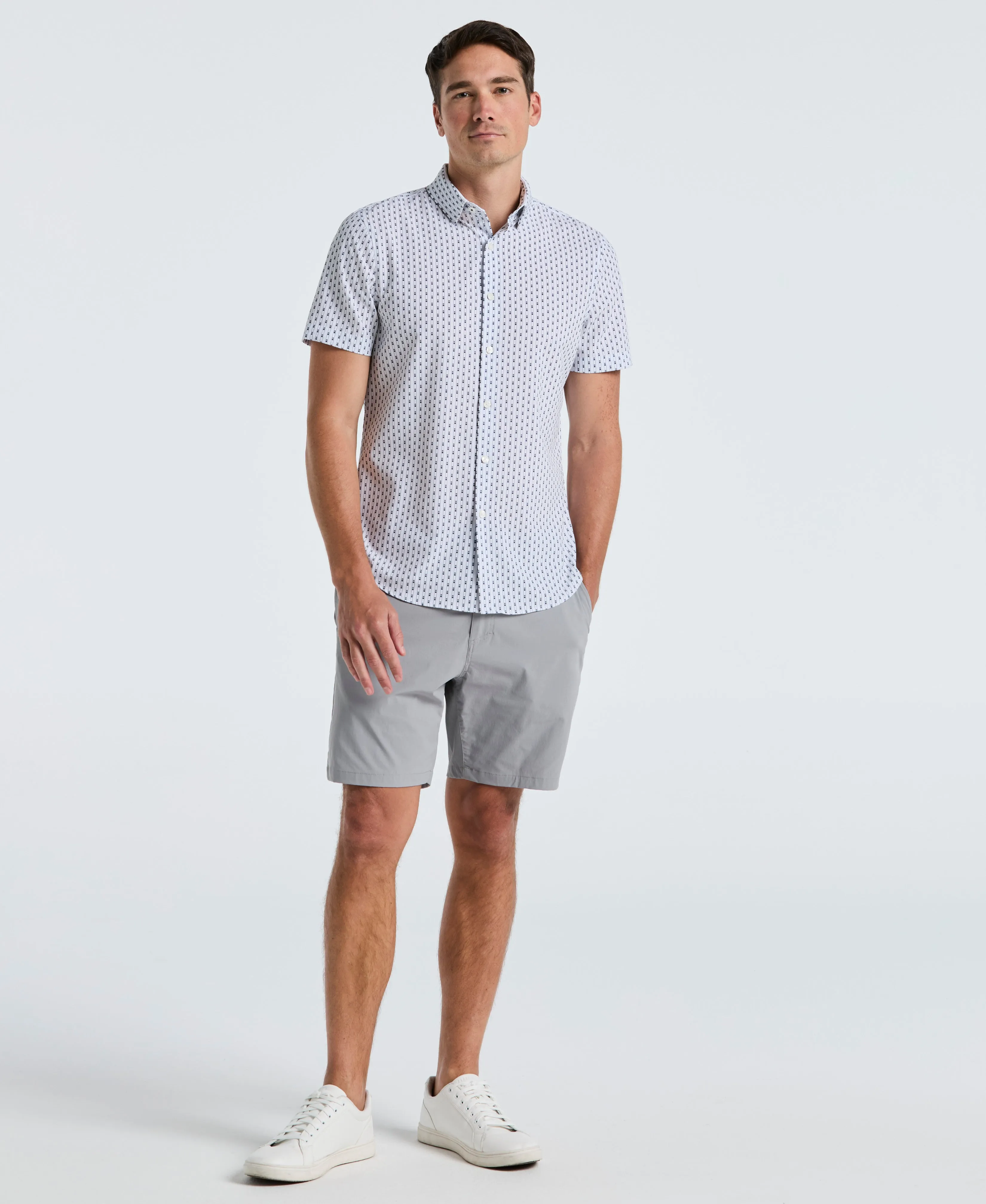 Slim Fit Geometric Stripe Shirt sold by Perry Ellis product image thumbnail 4