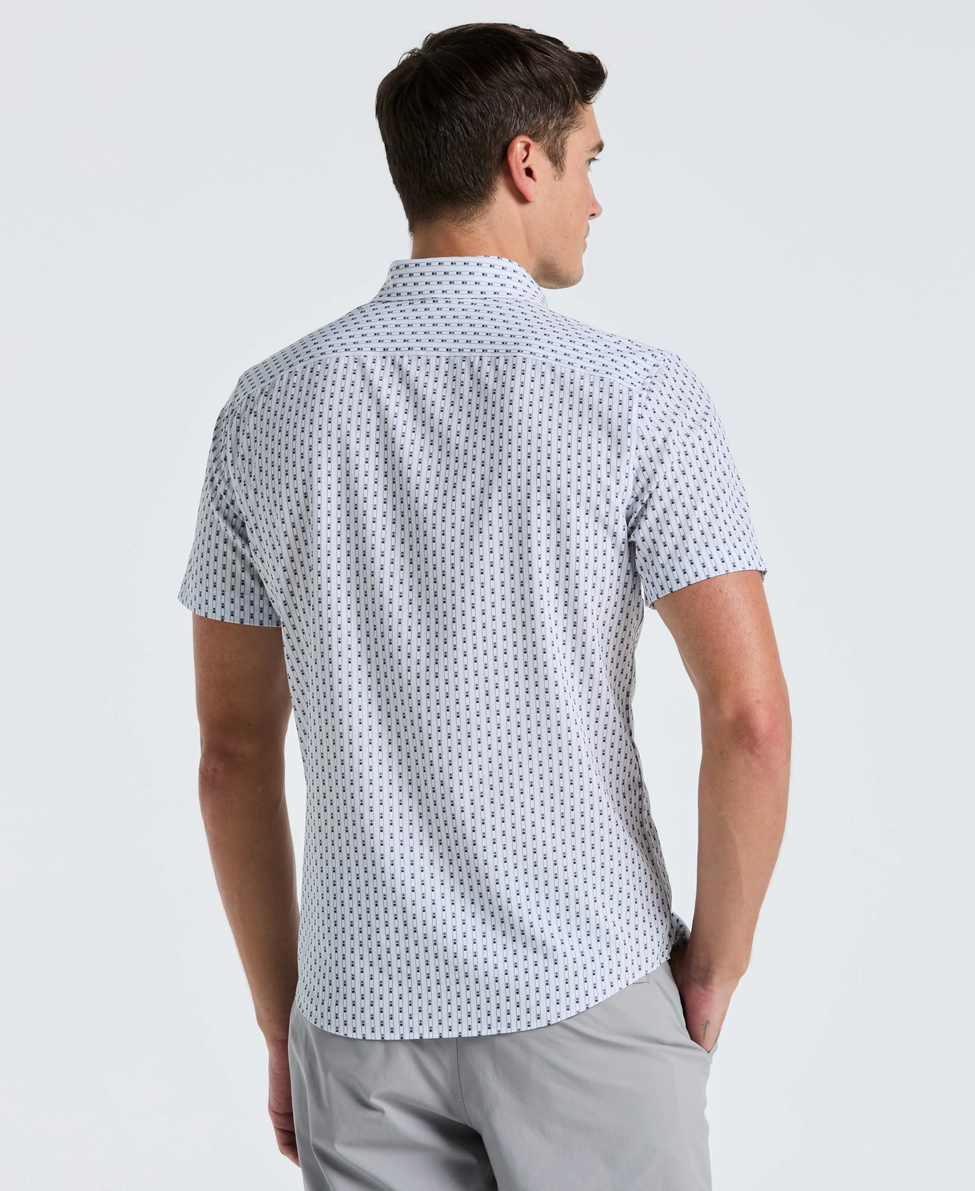 Slim Fit Geometric Stripe Shirt sold by Perry Ellis product image thumbnail 2