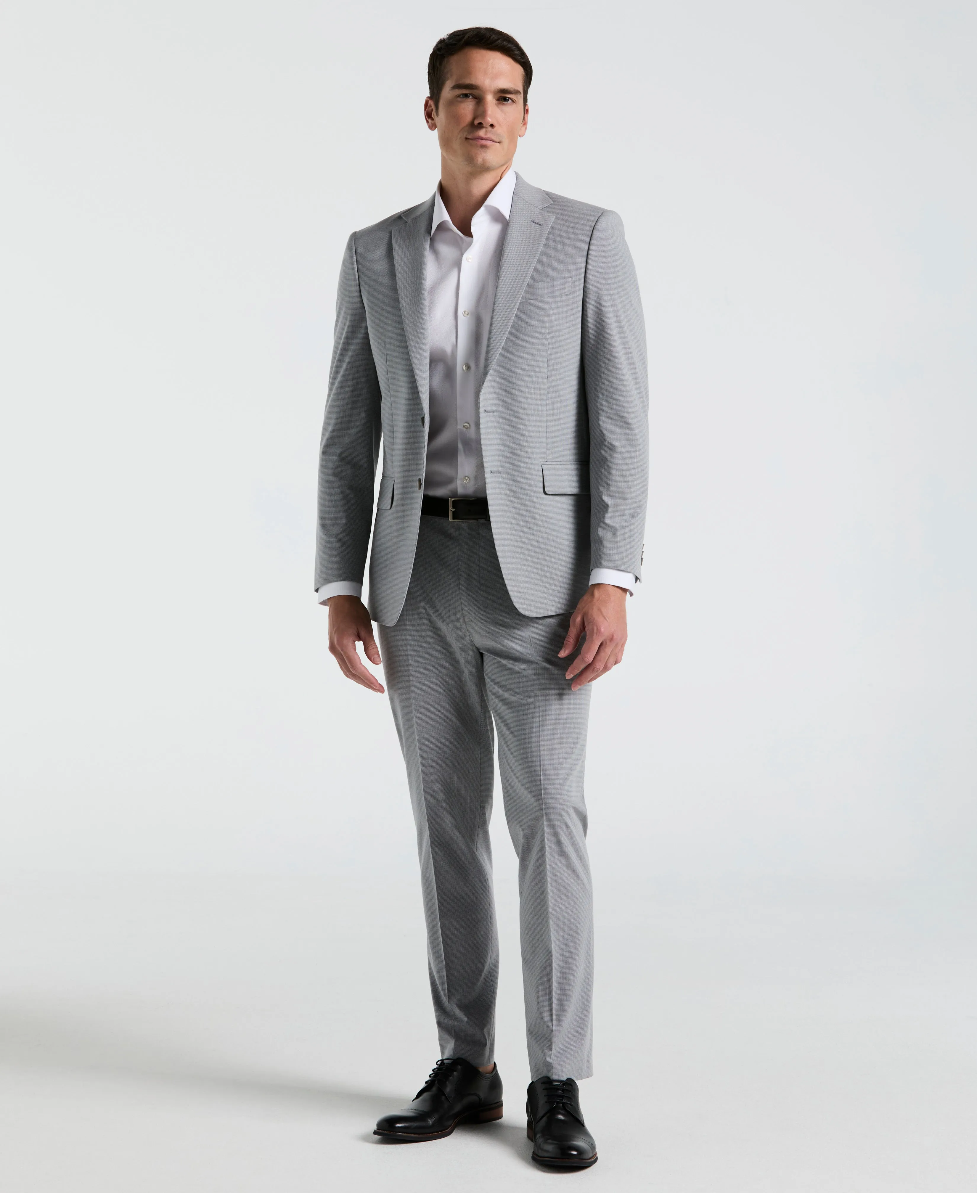 Slim Fit Mini Grid Pattern Suit Jacket sold by Perry Ellis