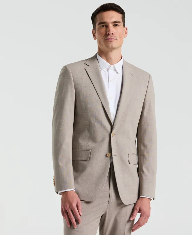 Slim Fit Plaid Print Suit Jacket sold by Perry Ellis