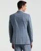 Slim Fit Blue Windowpane Pattern Suit sold by Perry Ellis