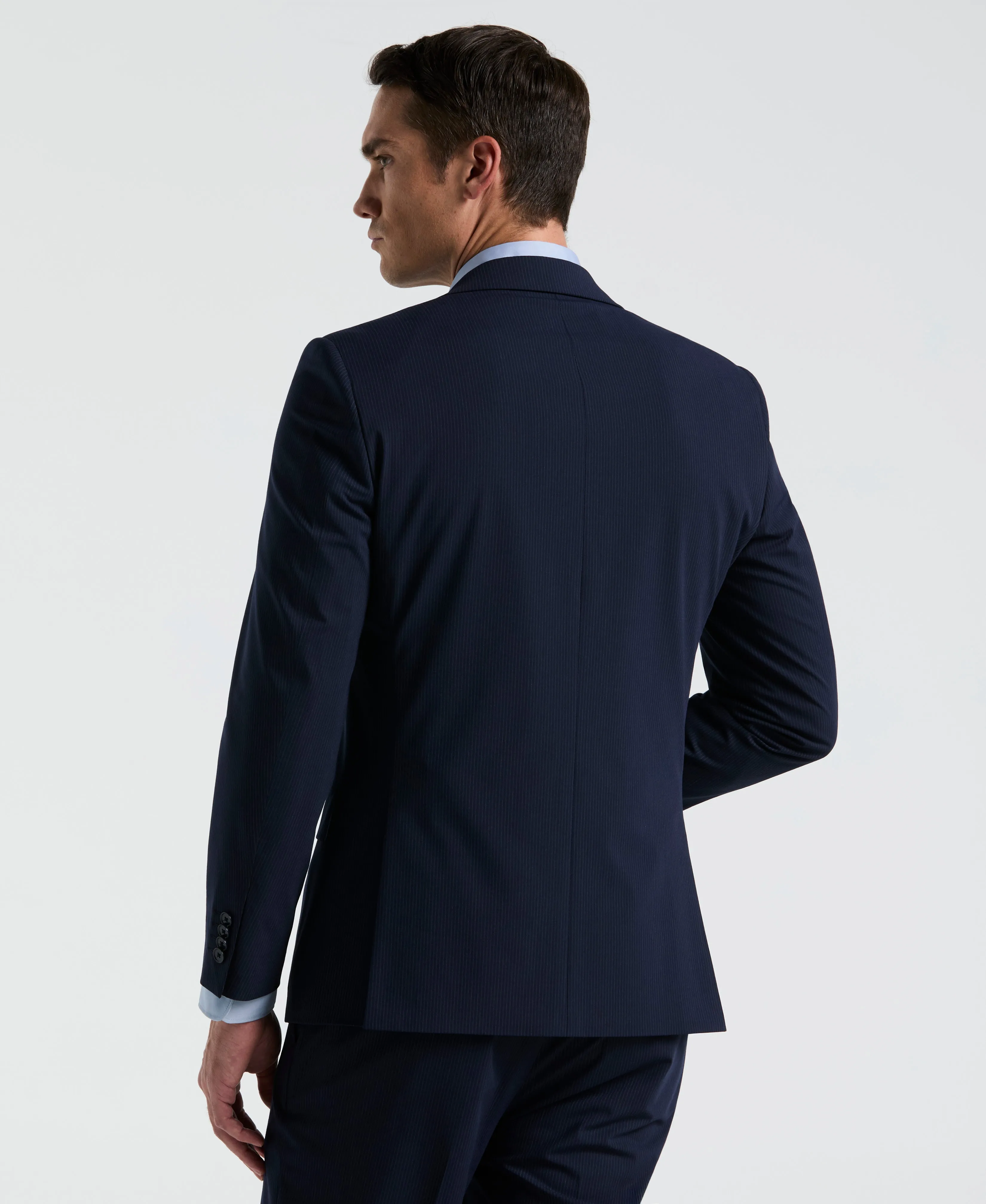 Slim Fit Pinstripe Suit Jacket sold by Perry Ellis product image thumbnail 2