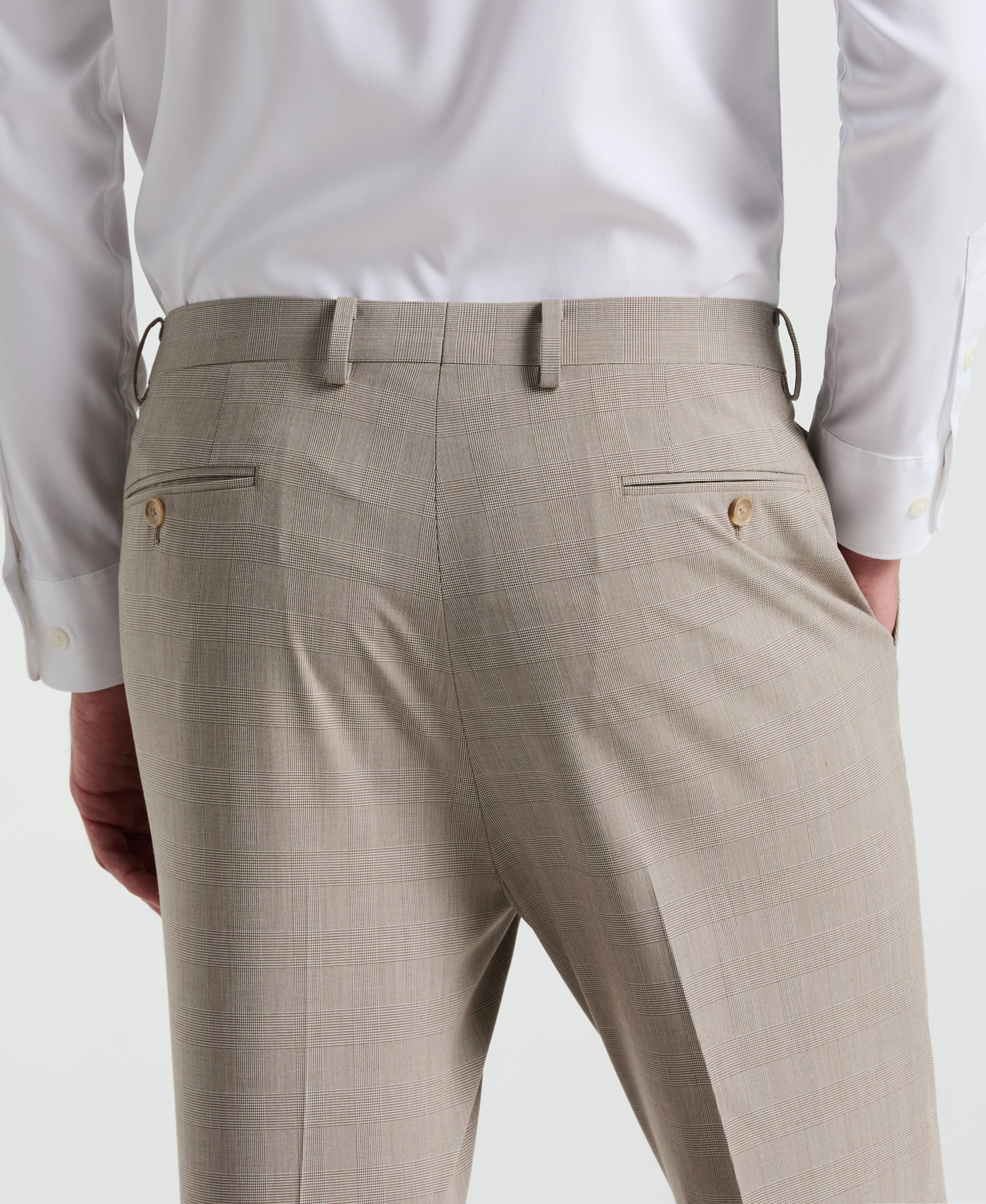 Slim Fit Plaid Print Suit Pant sold by Perry Ellis product image thumbnail 3