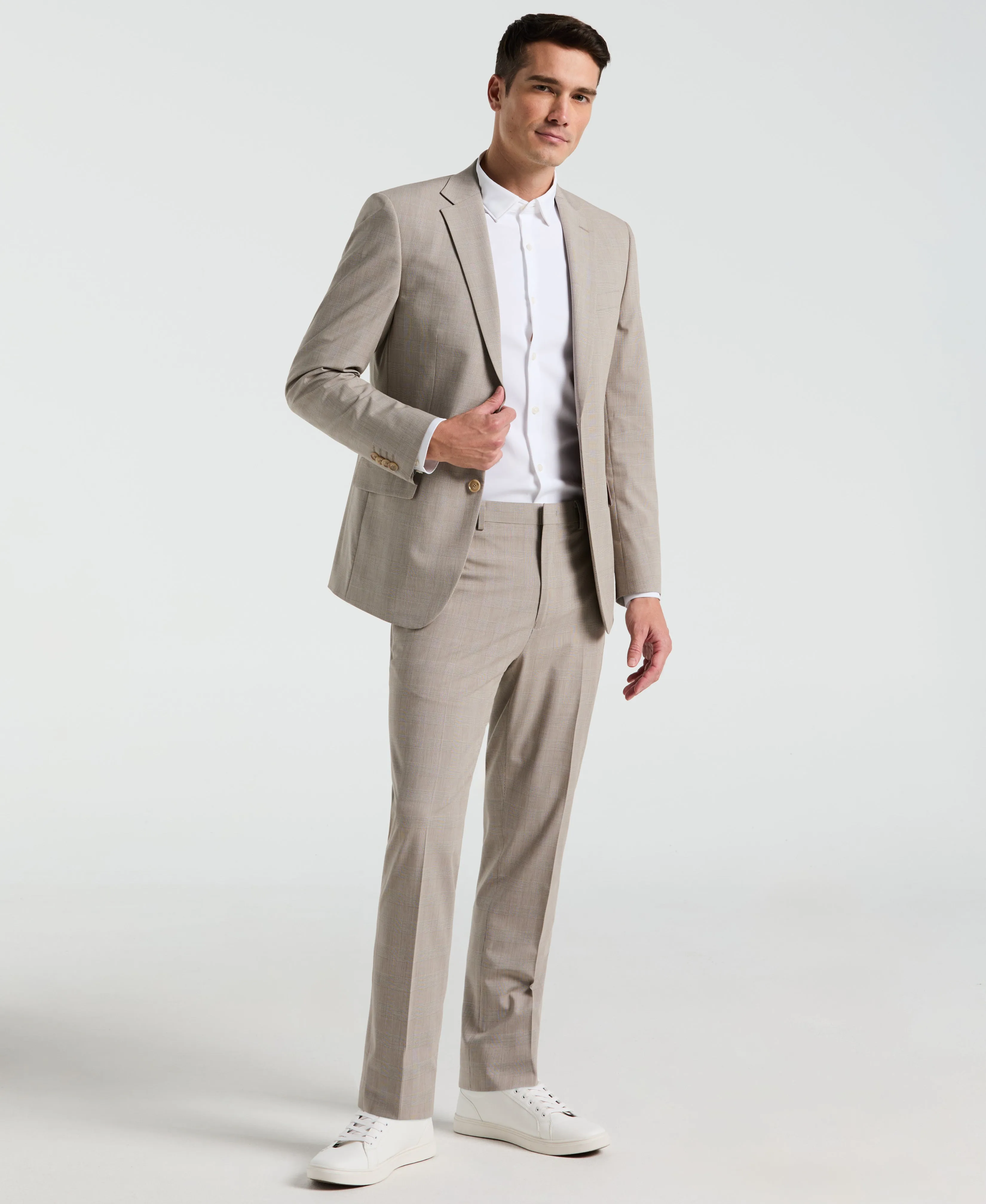 Slim Fit Plaid Print Suit Pant sold by Perry Ellis