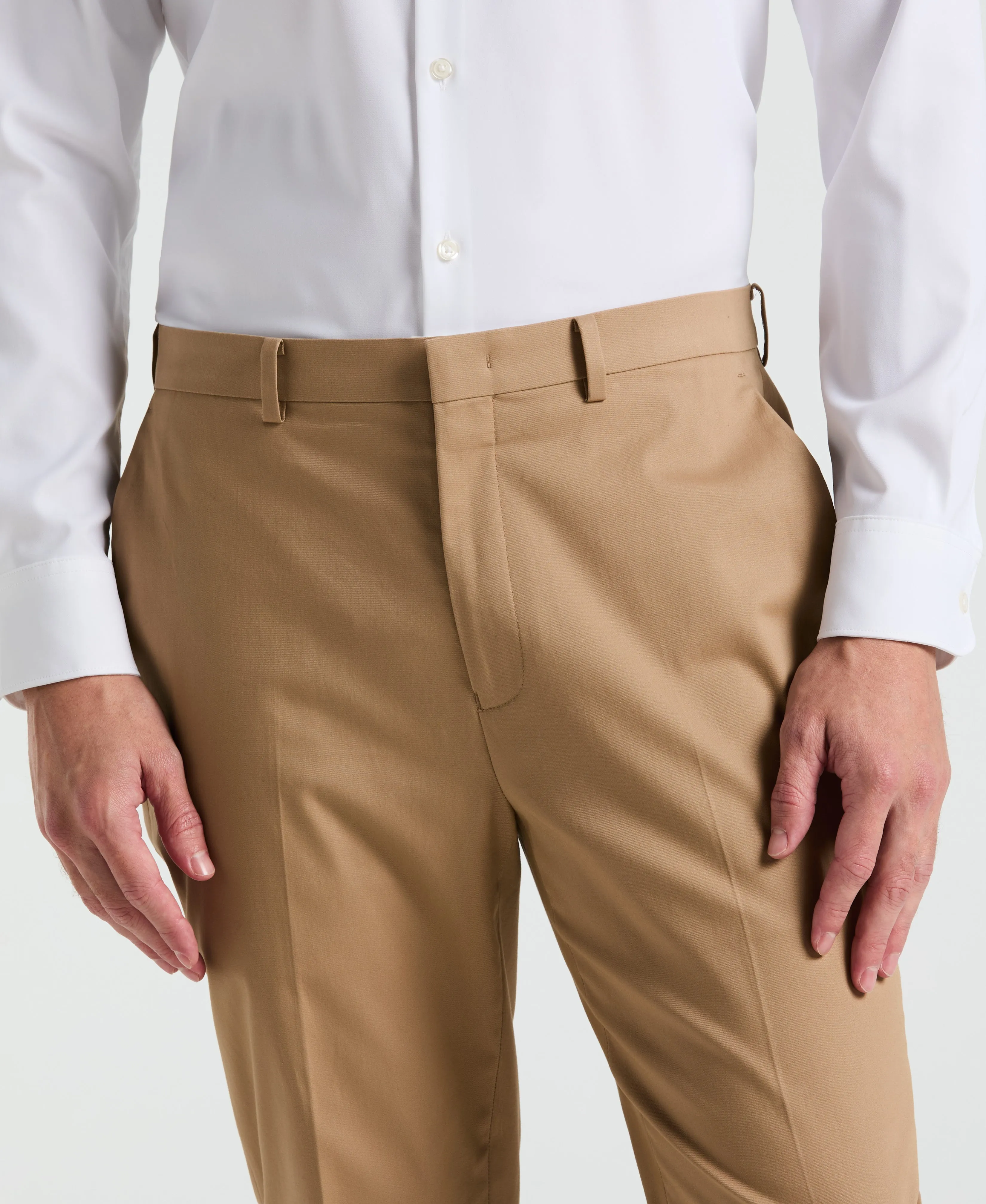 Slim Fit Solid Cotton Blend Suit Pant sold by Perry Ellis product image thumbnail 2