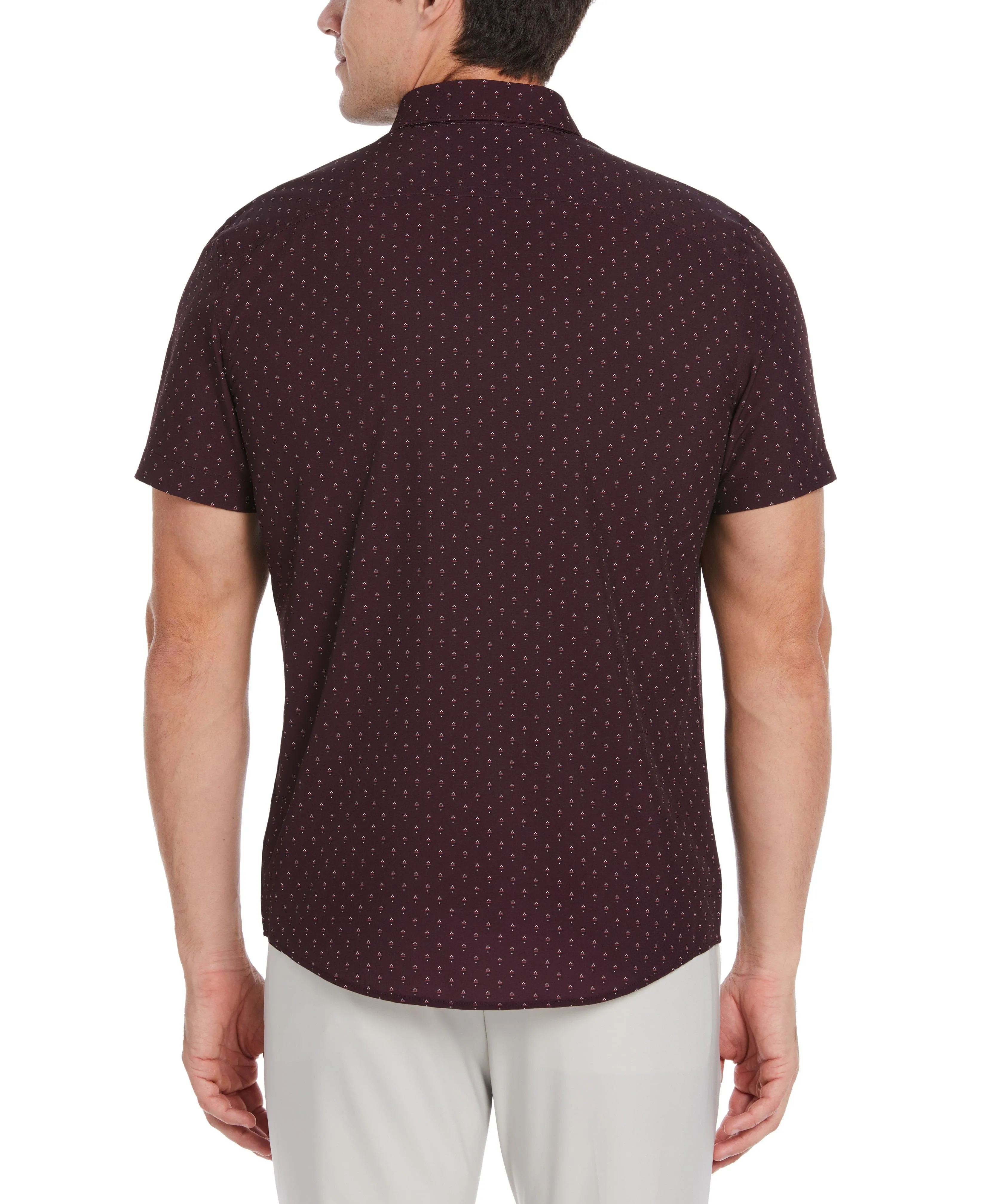 Total Stretch Slim Fit Geo Print Shirt sold by Perry Ellis product image thumbnail 2