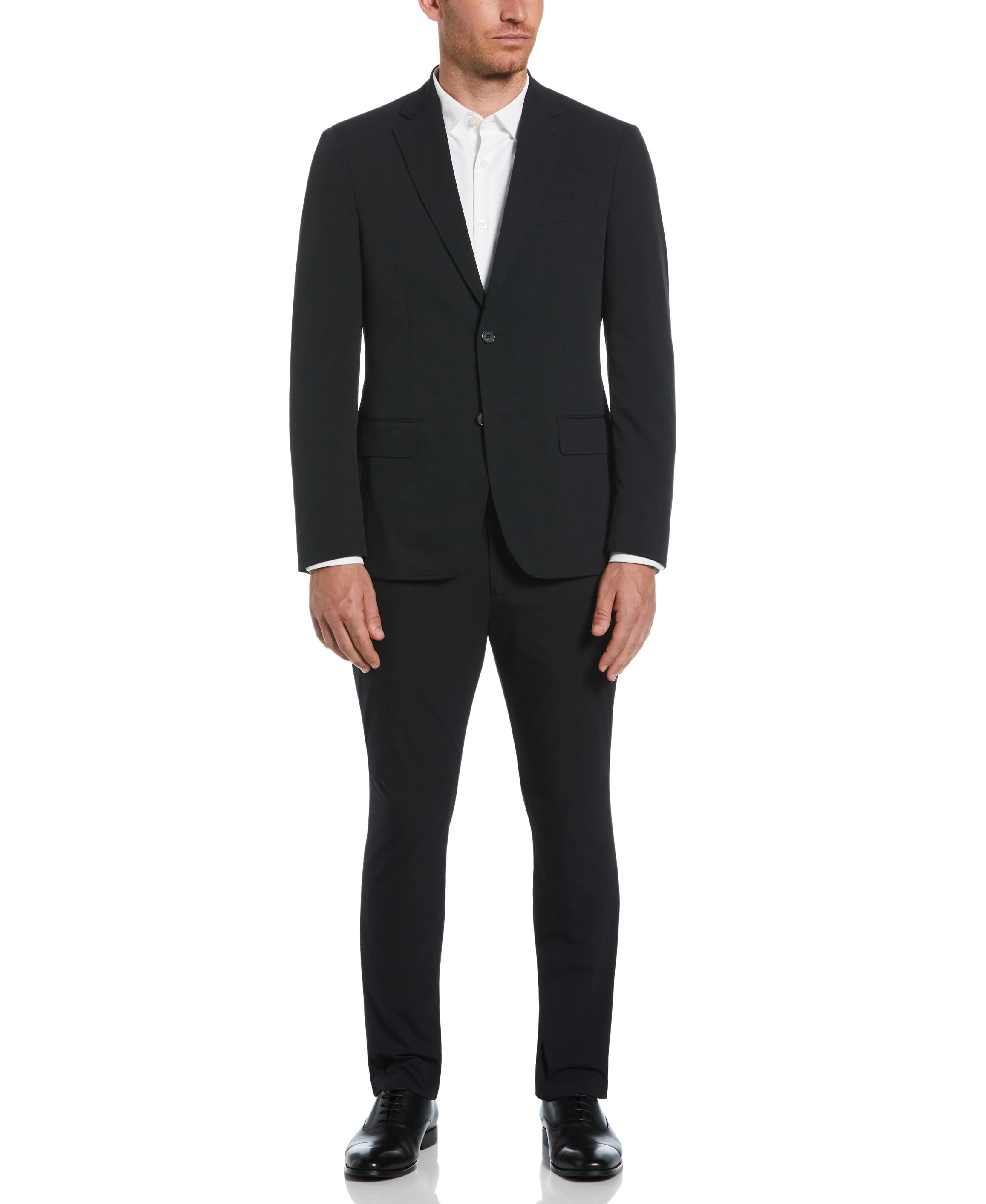 Slim Fit Black Tech 2.0 Suit sold by Perry Ellis
