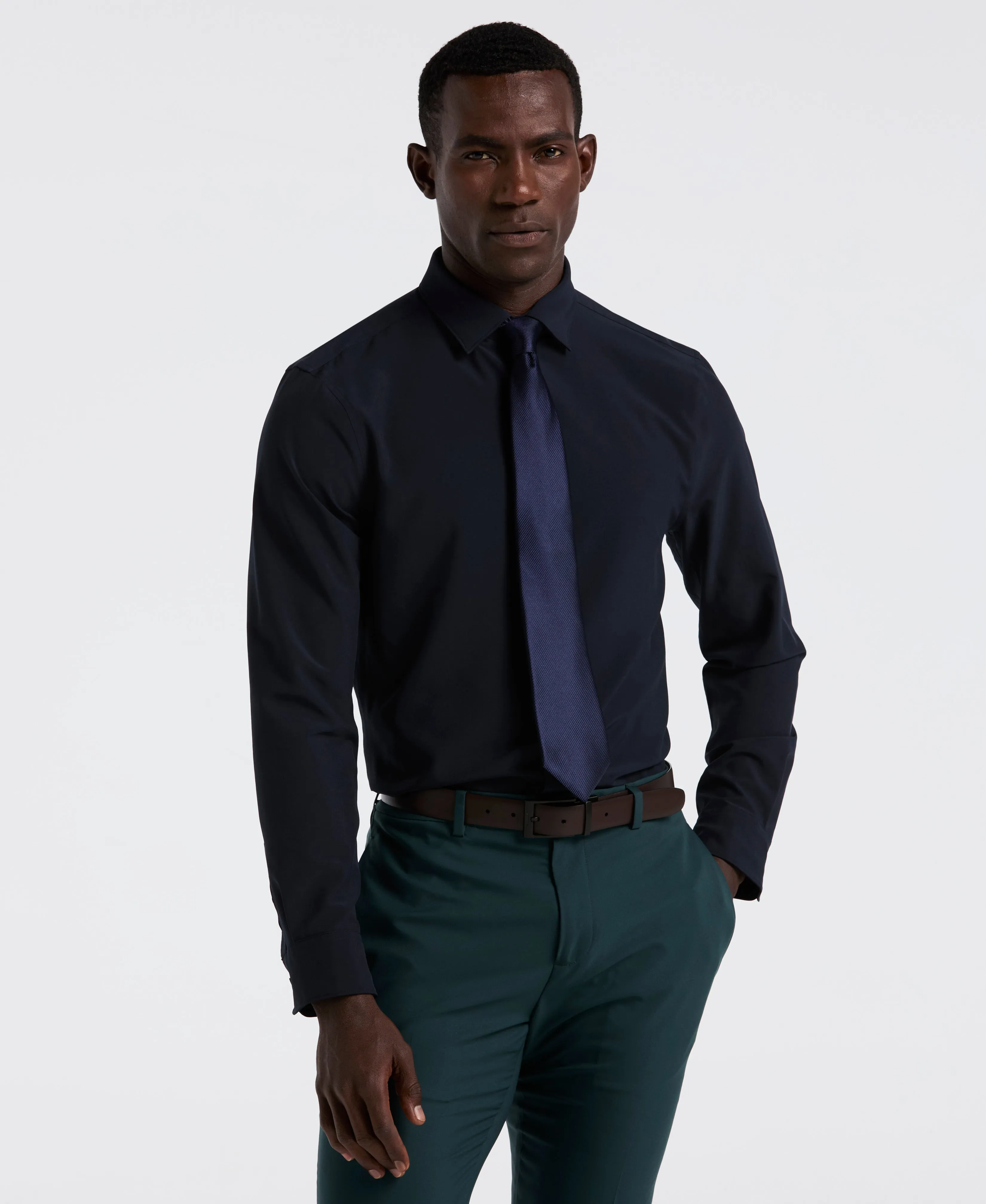 Slim Fit Total Stretch Dress Shirt sold by Perry Ellis