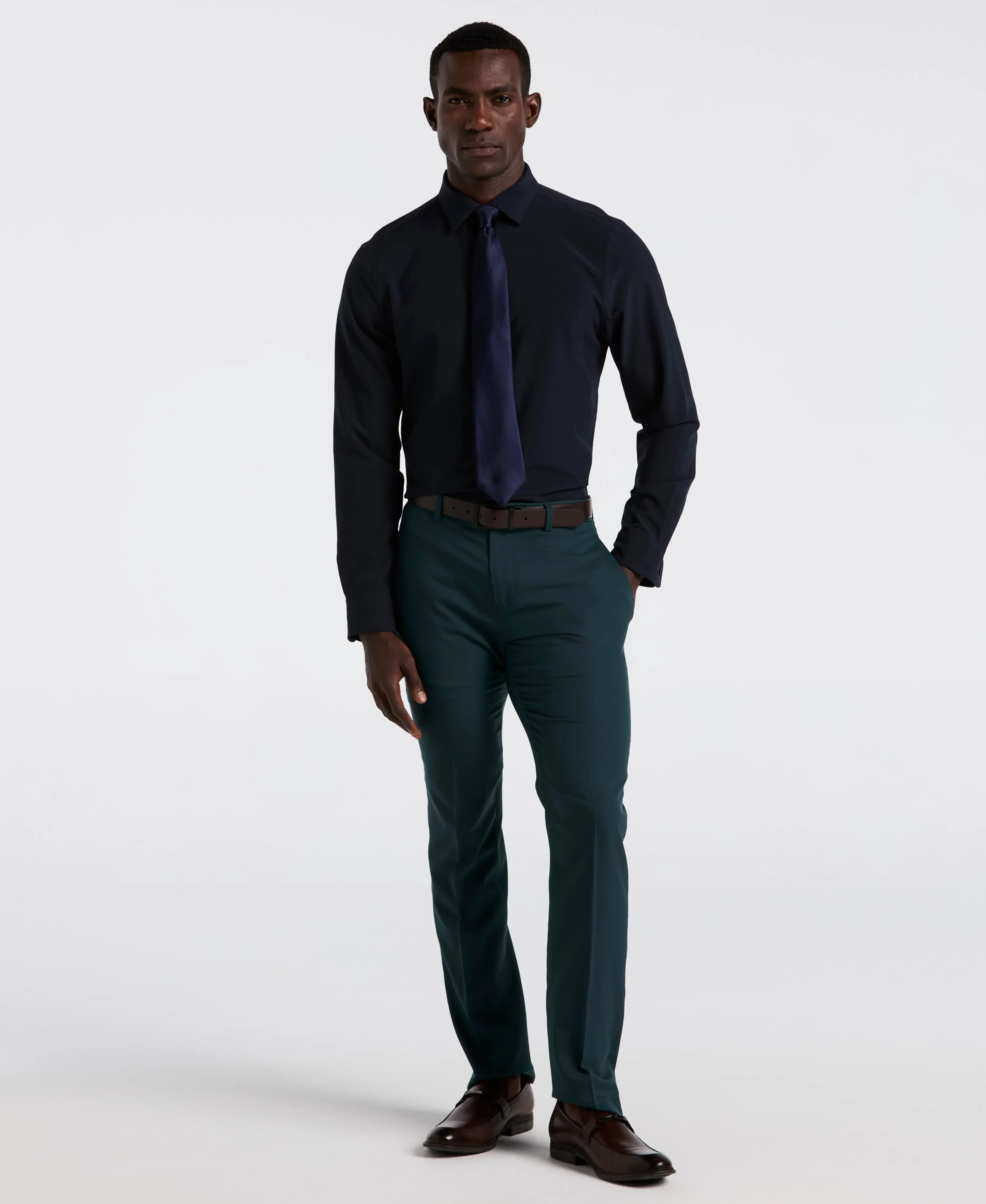 Slim Fit Total Stretch Dress Shirt sold by Perry Ellis product image thumbnail 4