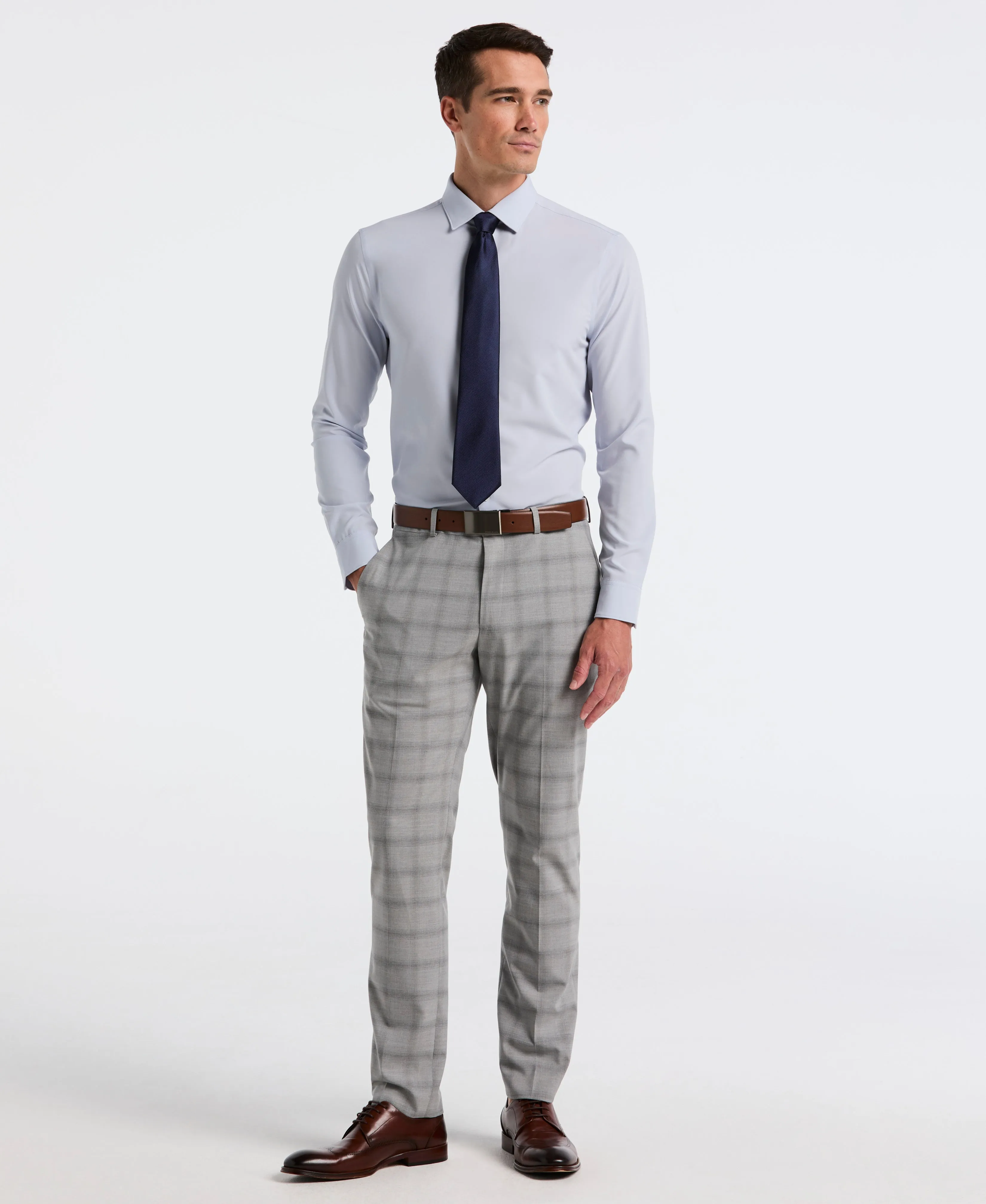 Slim Fit Total Stretch Dress Shirt sold by Perry Ellis product image thumbnail 4