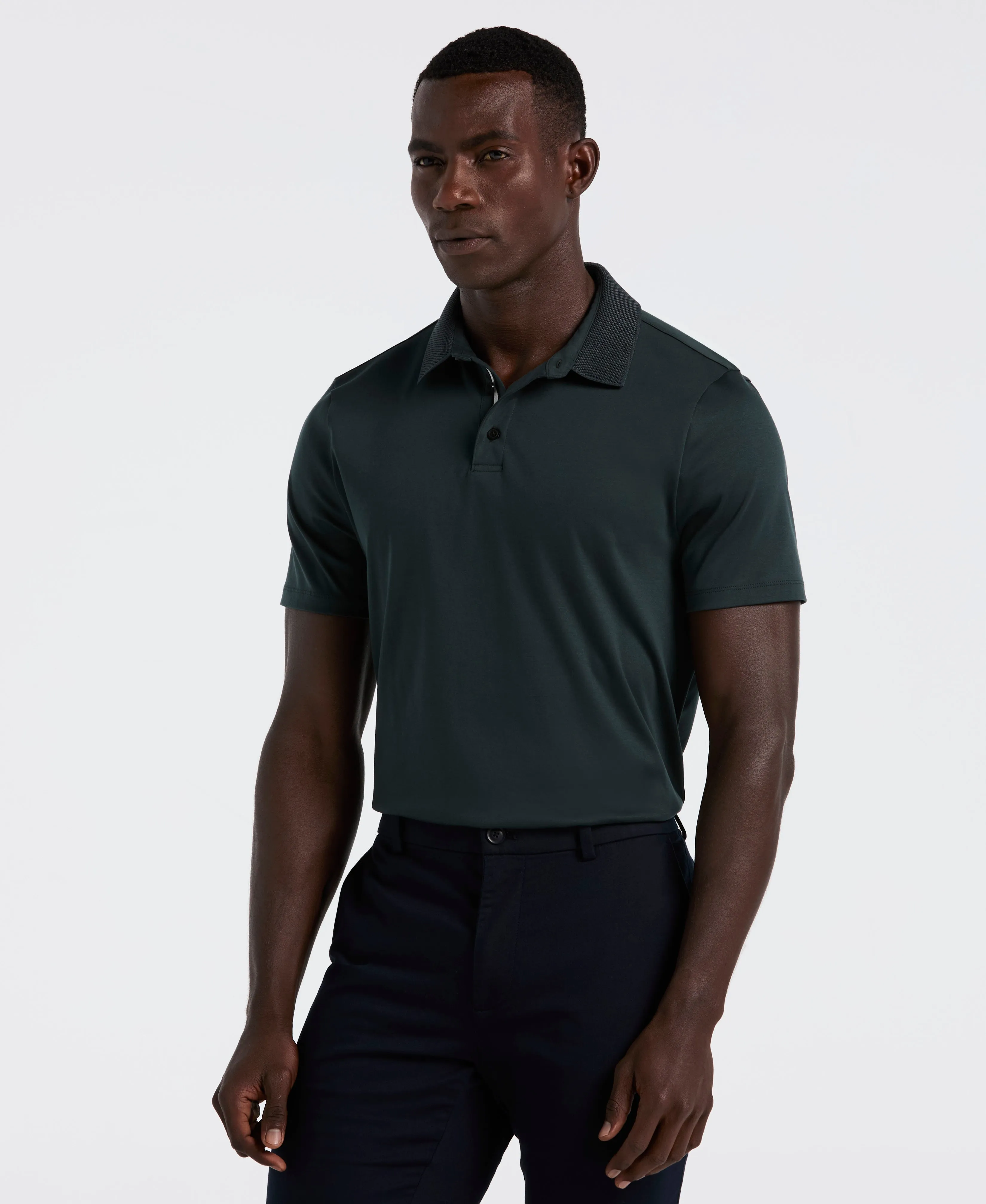 Cool Interlock Polo sold by Perry Ellis