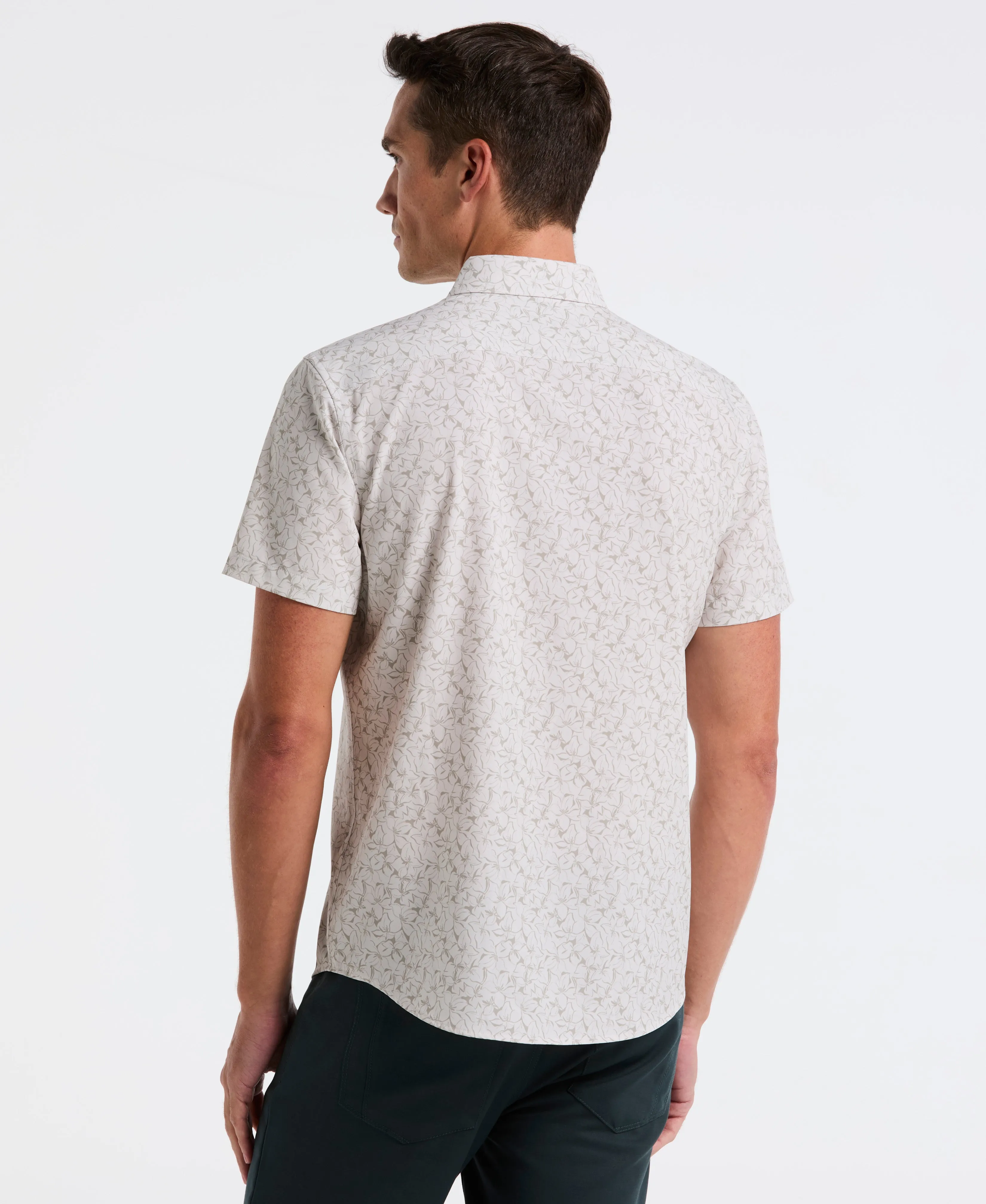 Slim Fit Linear Floral Shirt sold by Perry Ellis product image thumbnail 2