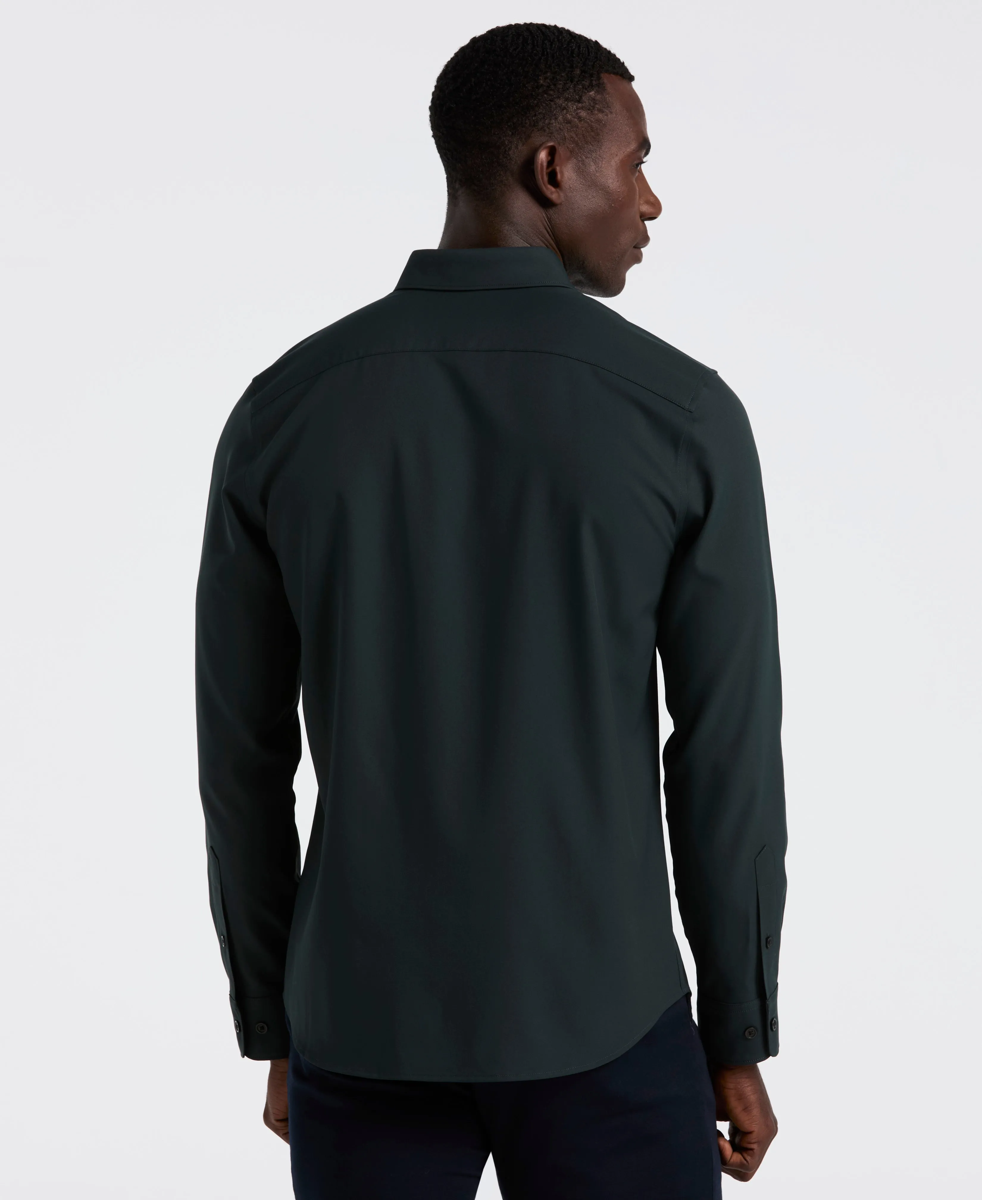 Untucked Total Stretch Slim Fit Shirt sold by Perry Ellis product image thumbnail 2