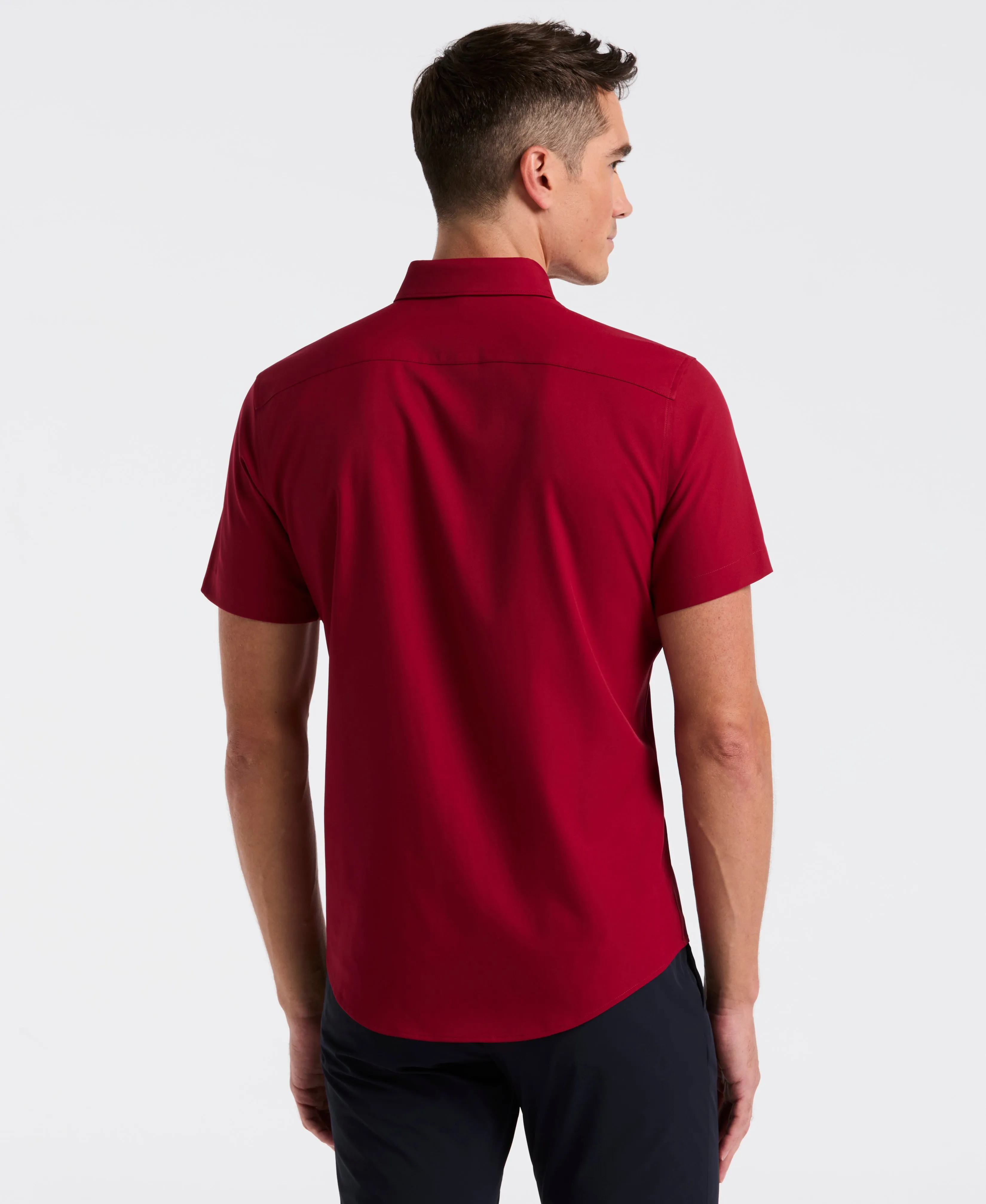 Slim Fit Total Stretch Solid Shirt sold by Perry Ellis product image thumbnail 2