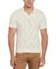 Tua X Perry Ellis Collaboration Cotton Crochet Sweater Polo sold by Perry Ellis