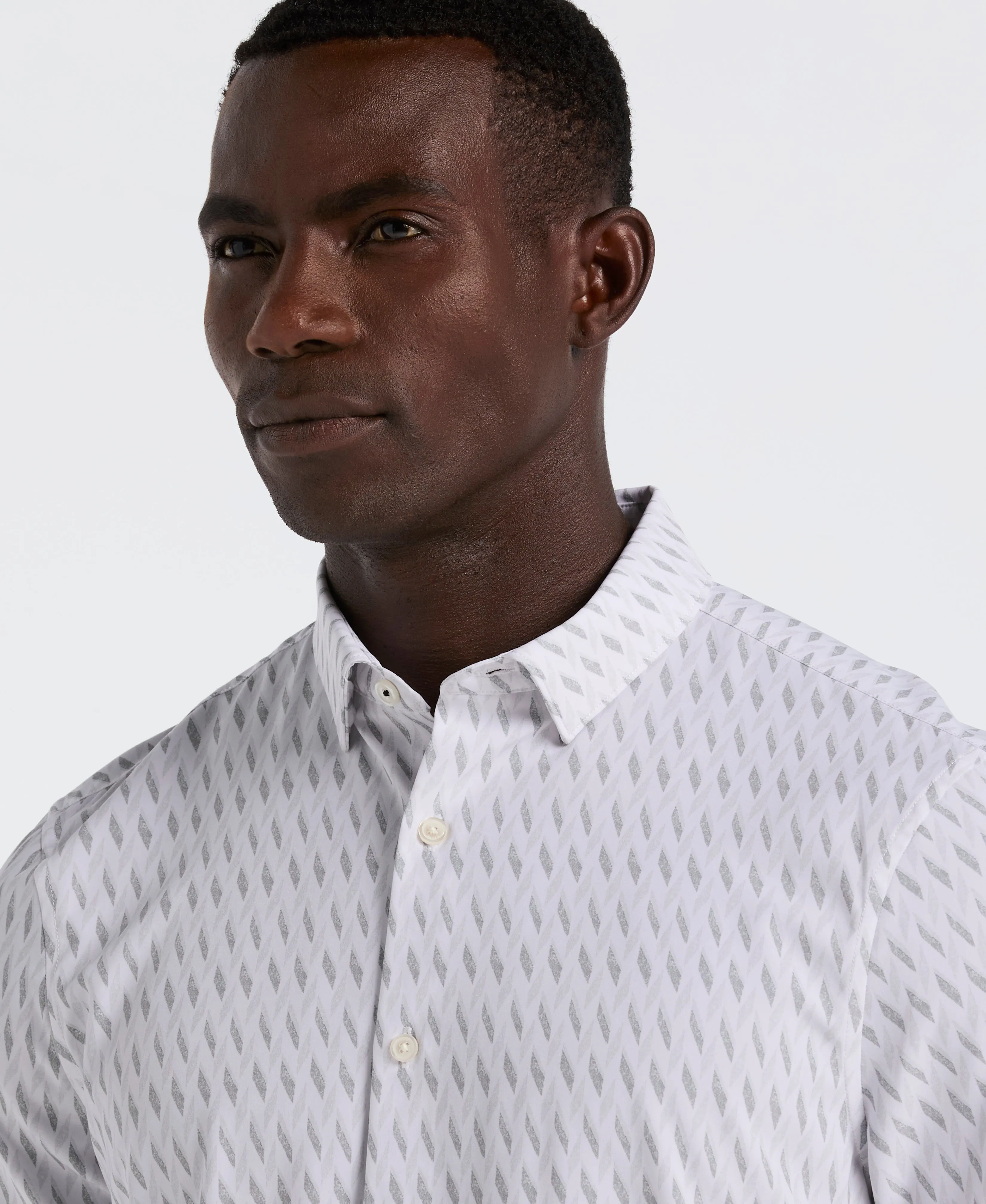 Slim Fit Geo Print Shirt sold by Perry Ellis product image thumbnail 3