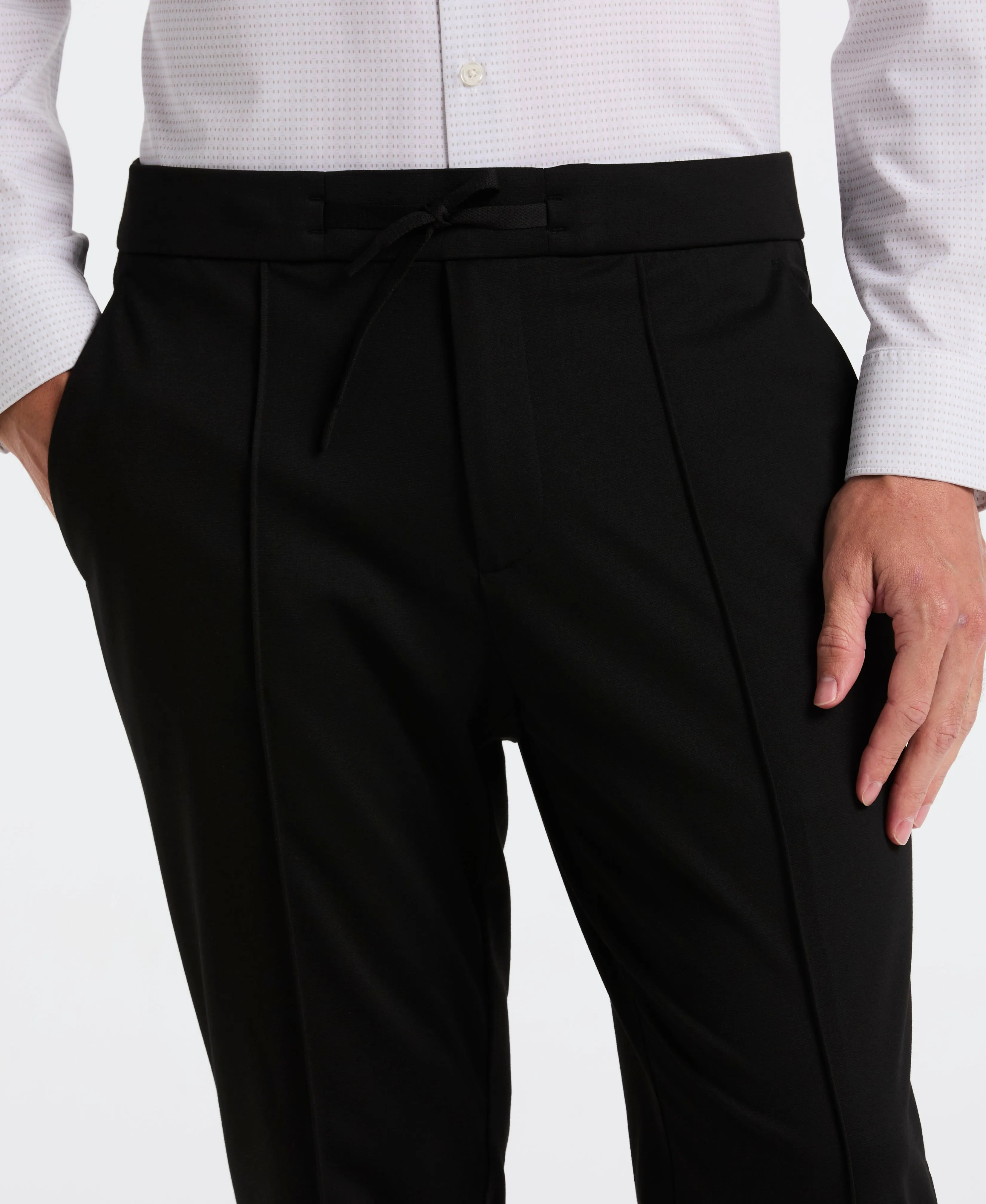 Slim Tapered Pintuck Pull-on Pants sold by Perry Ellis product image thumbnail 3