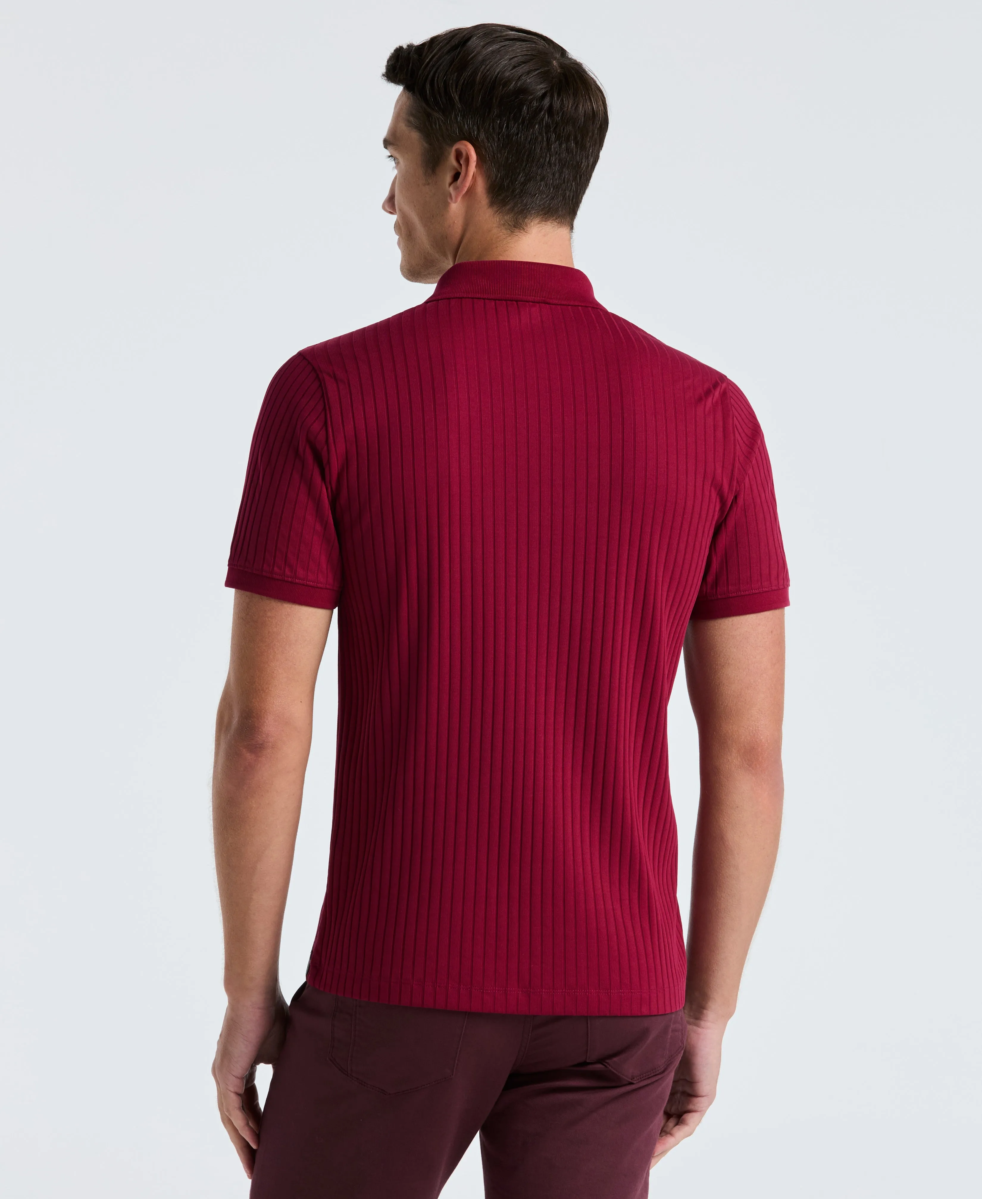 Ribbed Quarter Zip Polo sold by Perry Ellis product image thumbnail 2