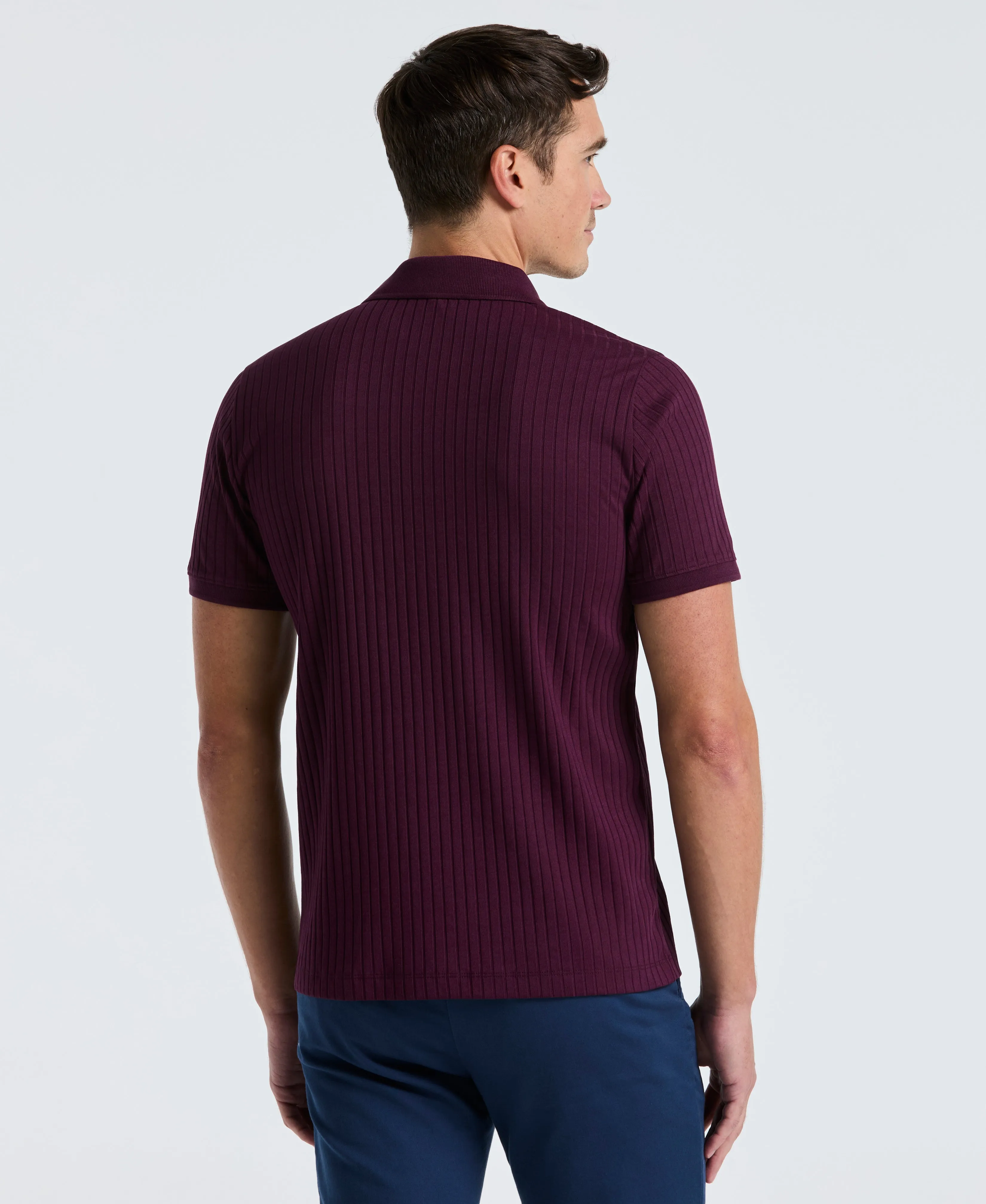 Ribbed Quarter Zip Polo sold by Perry Ellis product image thumbnail 2