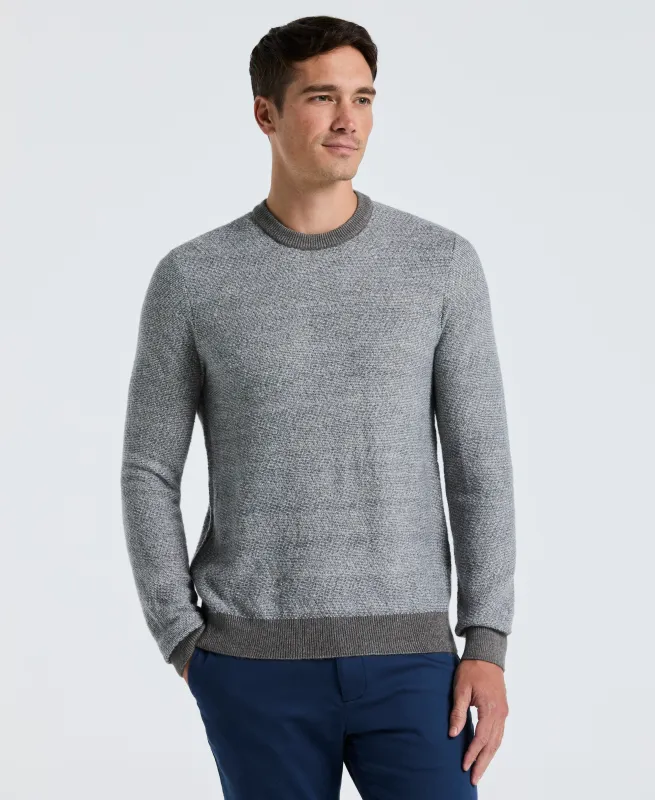 Herringbone Crew Neck Sweater sold by Perry Ellis
