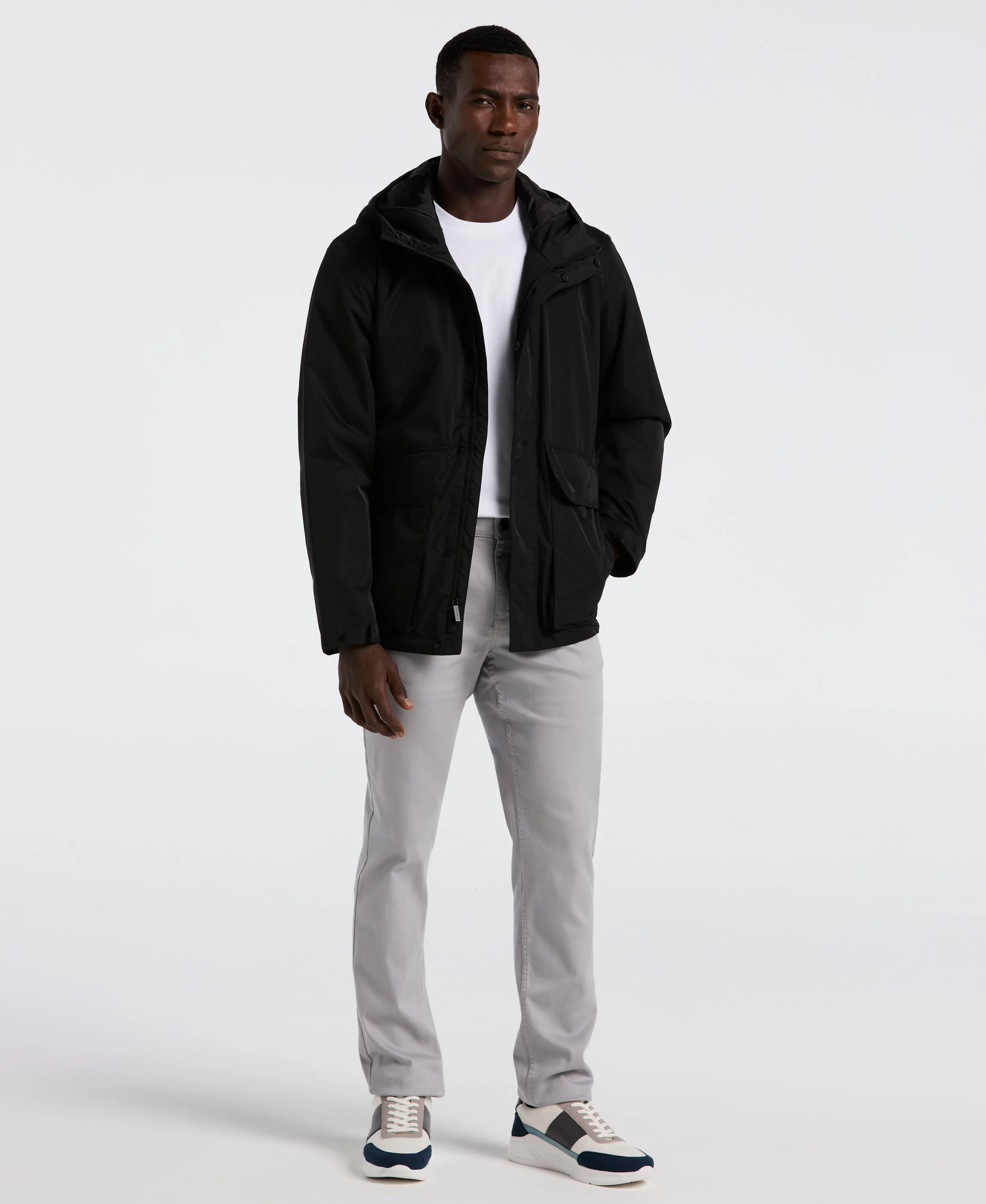 Plainweave Insulated Hooded Jacket sold by Perry Ellis product image thumbnail 4