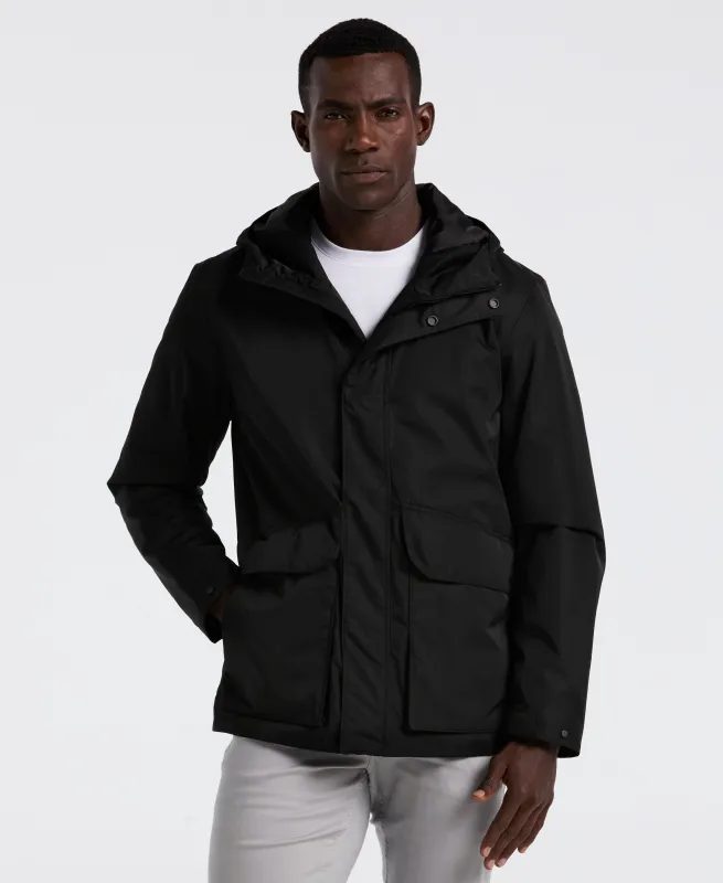 Plainweave Insulated Hooded Jacket sold by Perry Ellis