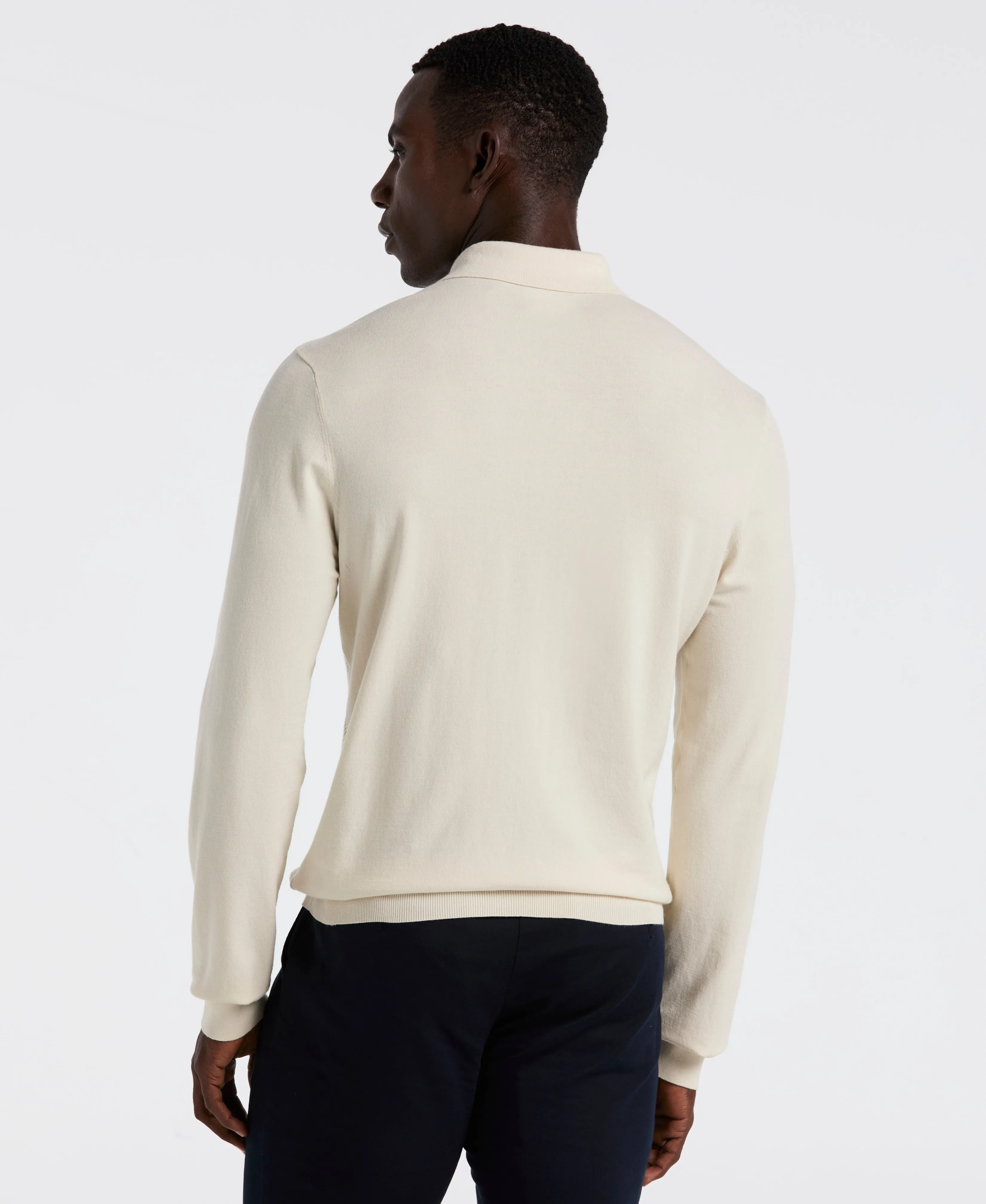 Textured Front Polo Sweater sold by Perry Ellis product image thumbnail 2