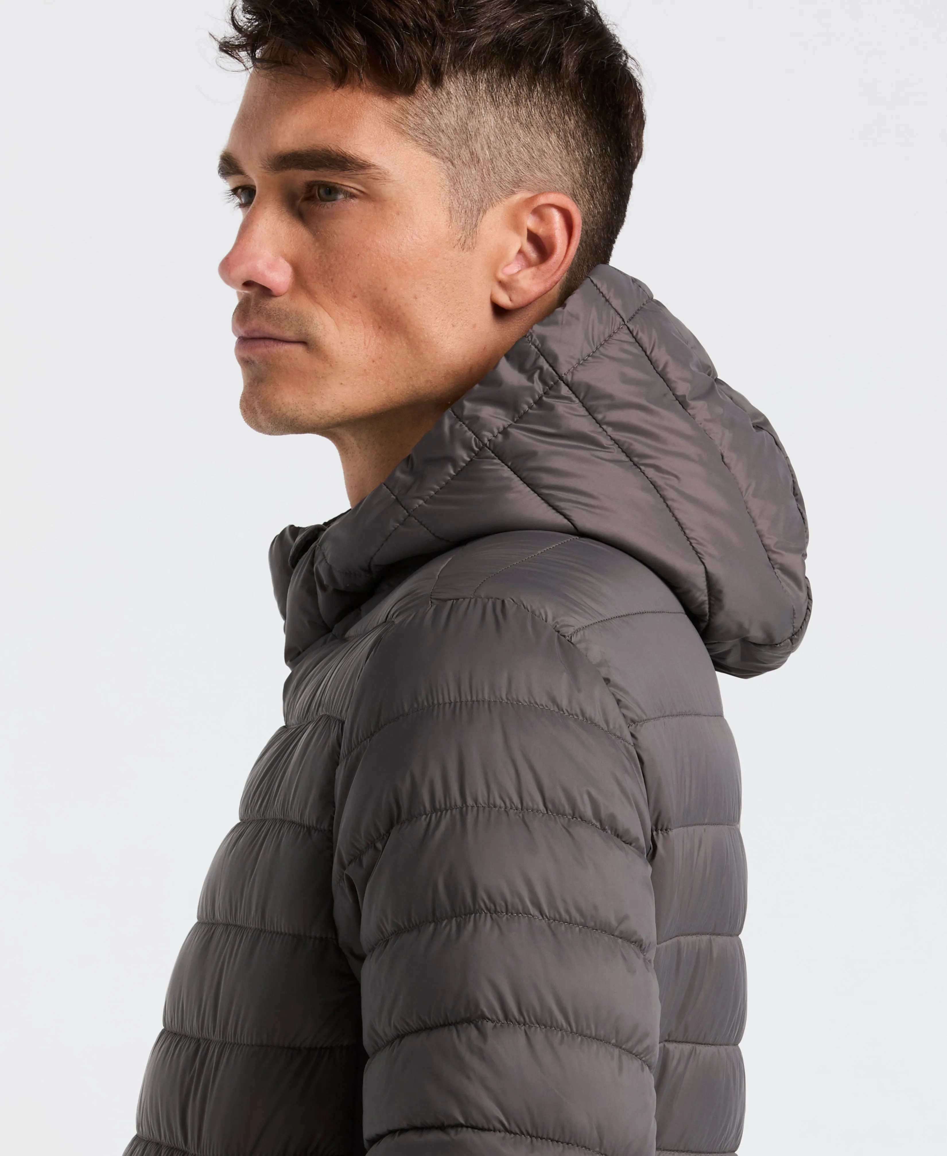 Hybrid Lightweight Puffer Jacket sold by Perry Ellis product image thumbnail 3