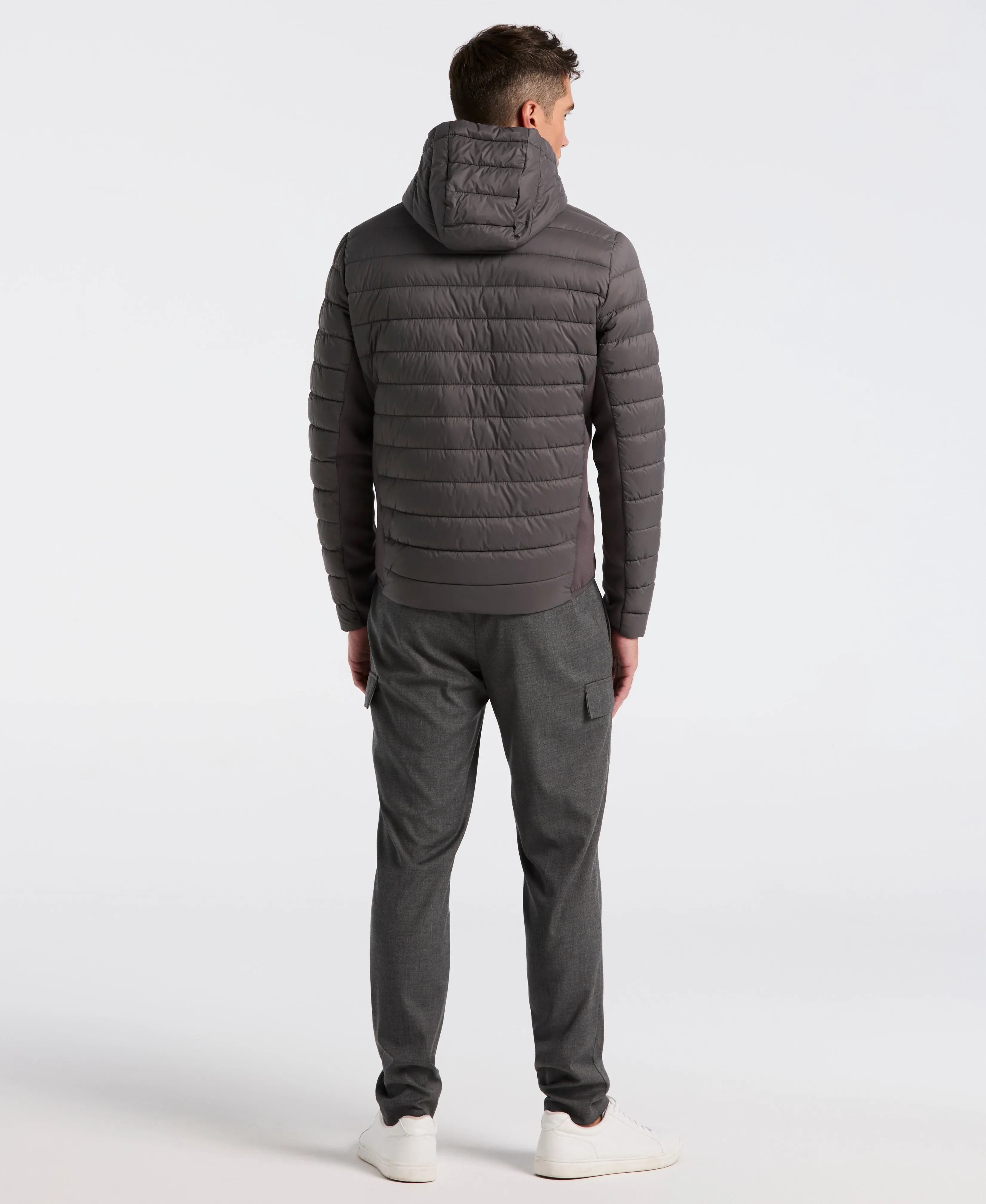 Hybrid Lightweight Puffer Jacket sold by Perry Ellis product image thumbnail 2