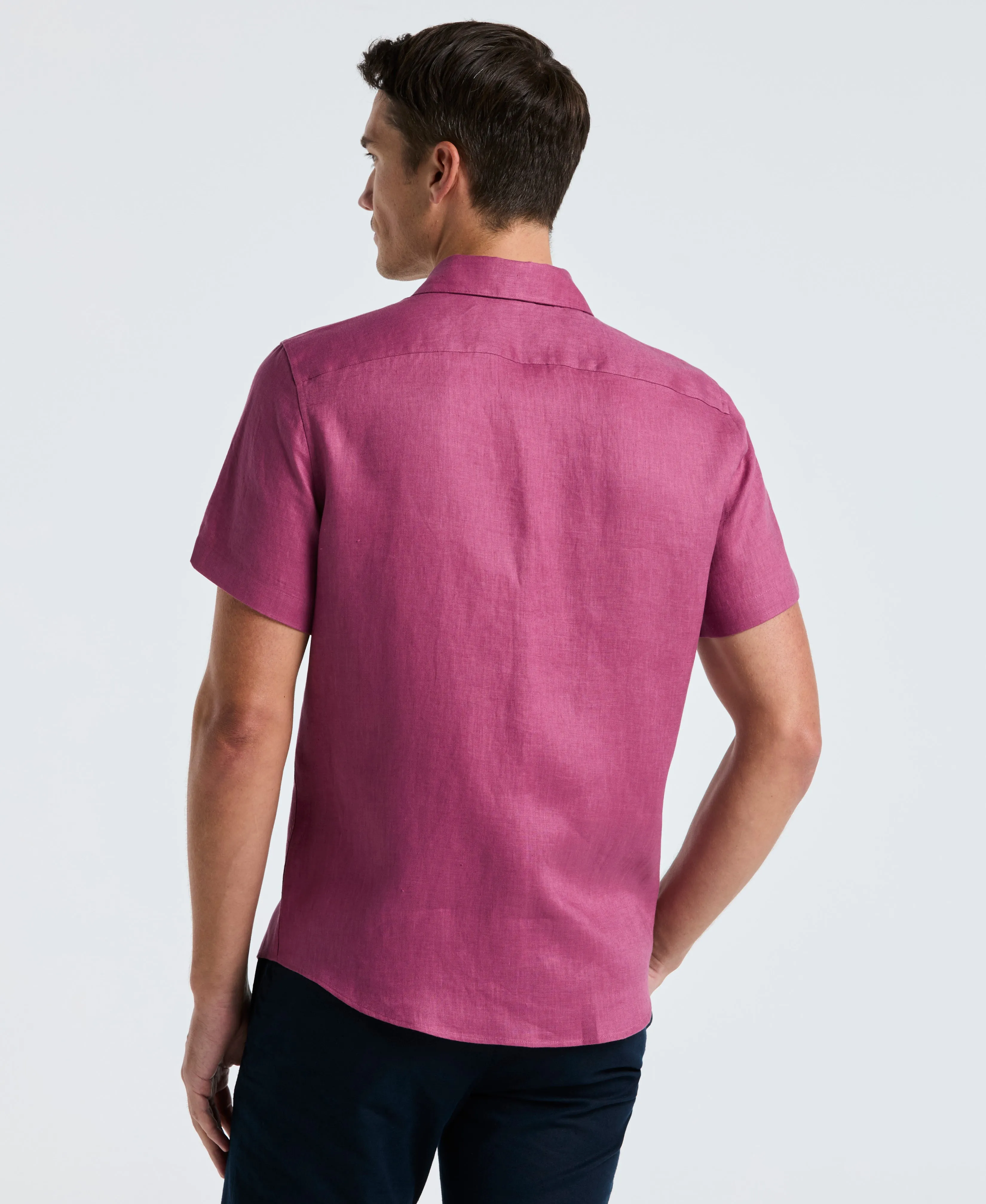 Solid Linen Shirt sold by Perry Ellis product image thumbnail 2