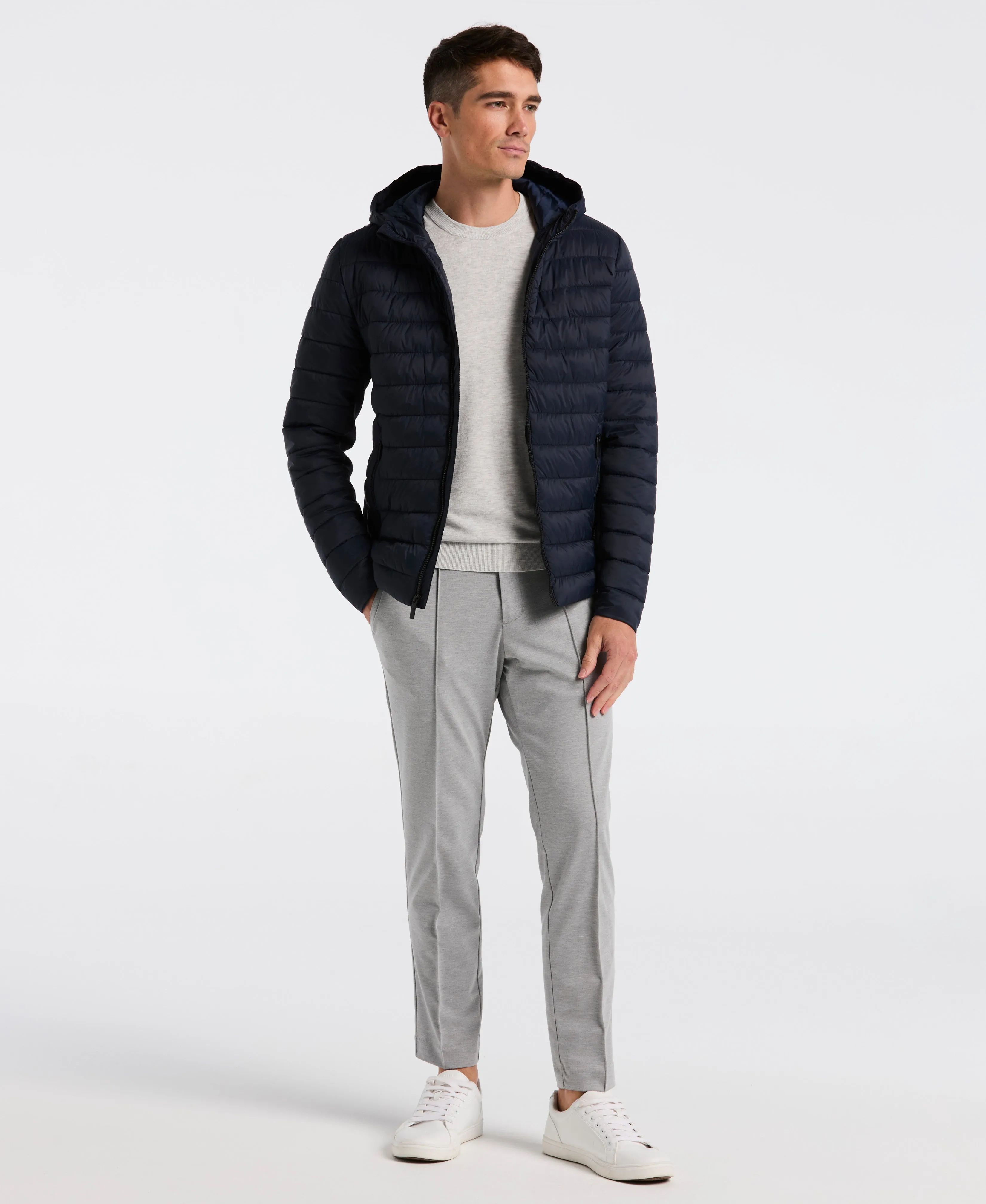 Hybrid Lightweight Puffer Jacket sold by Perry Ellis product image thumbnail 4