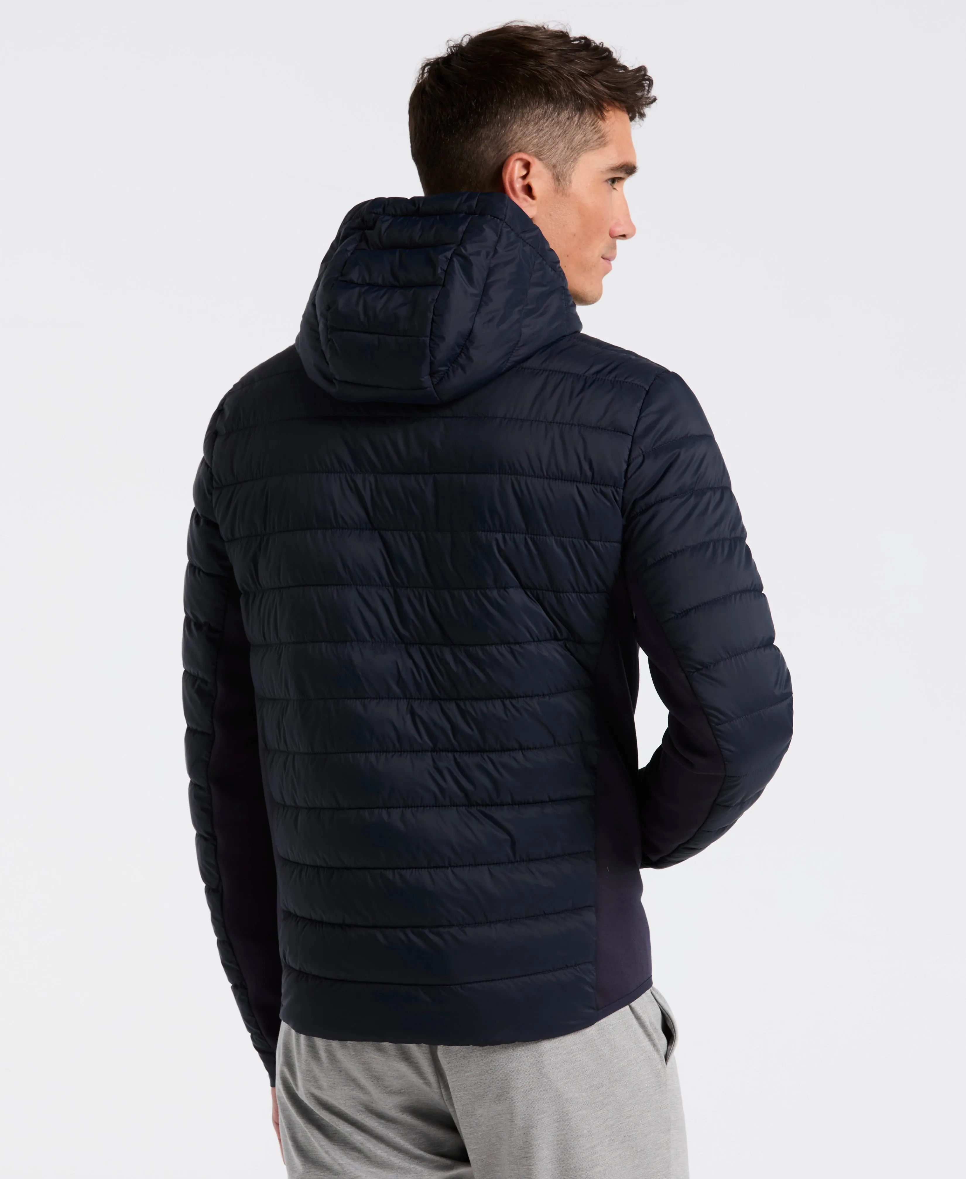 Hybrid Lightweight Puffer Jacket sold by Perry Ellis product image thumbnail 2