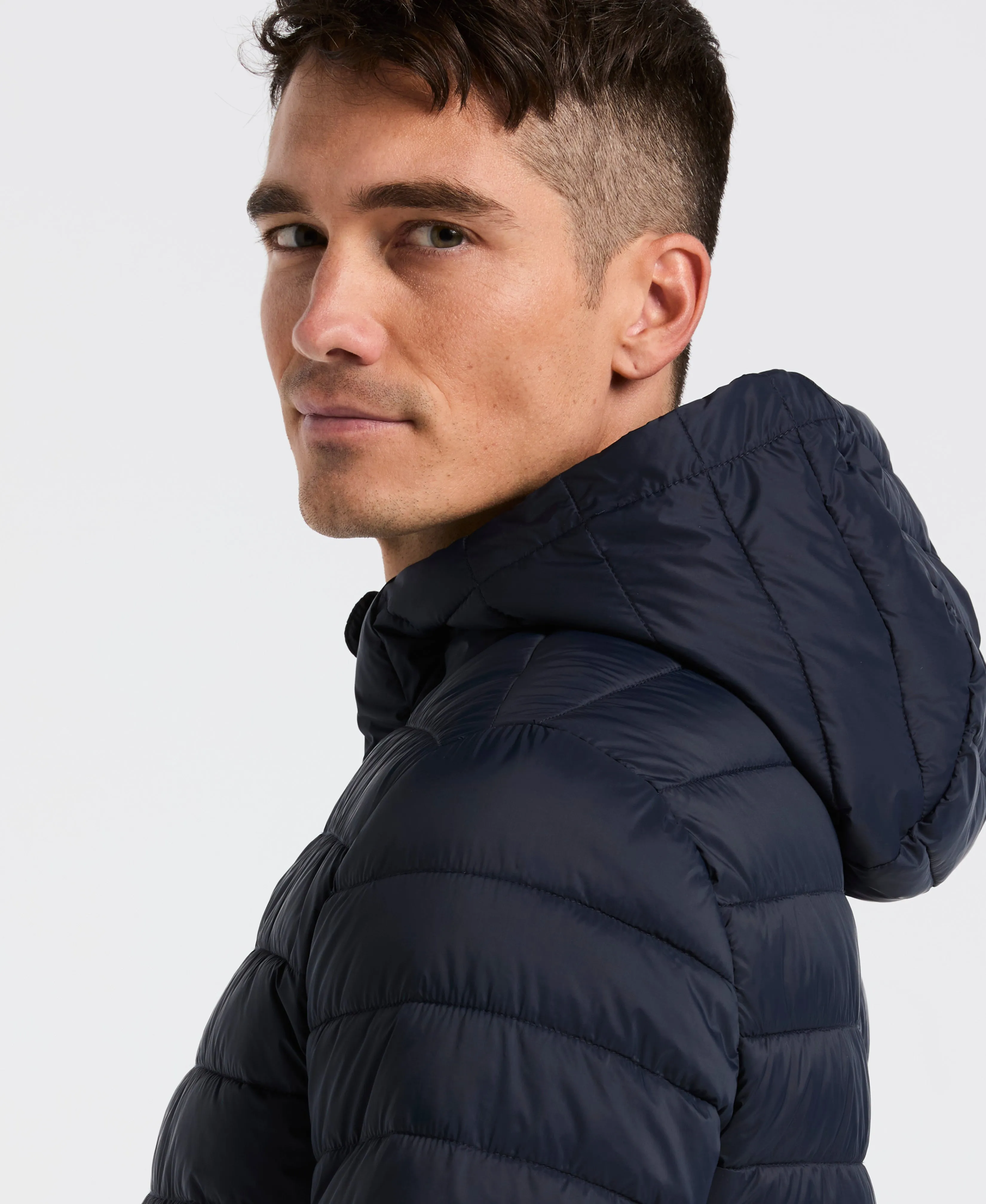 Hybrid Lightweight Puffer Jacket sold by Perry Ellis product image thumbnail 3