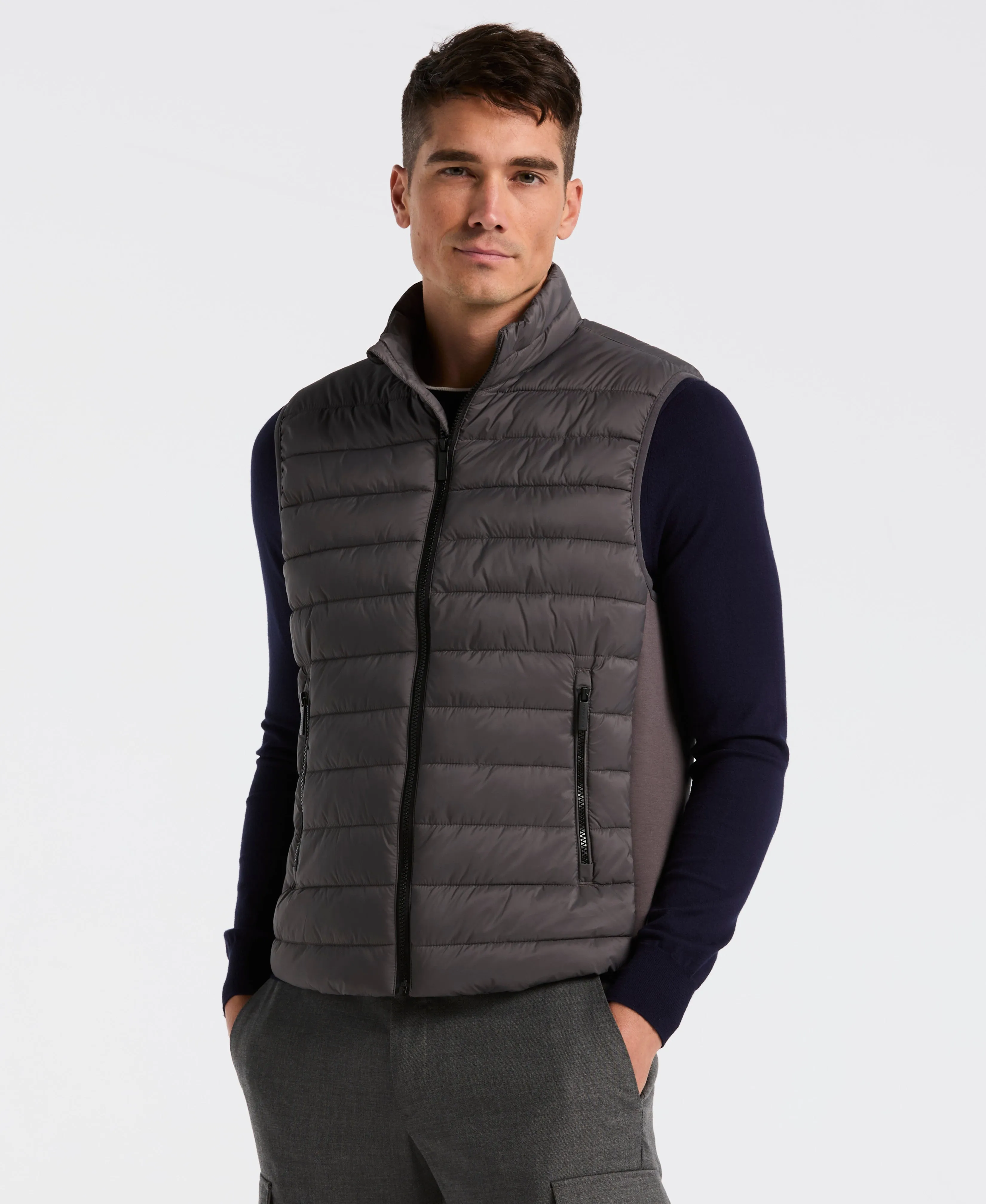Hybrid Lightweight Puffer Vest sold by Perry Ellis