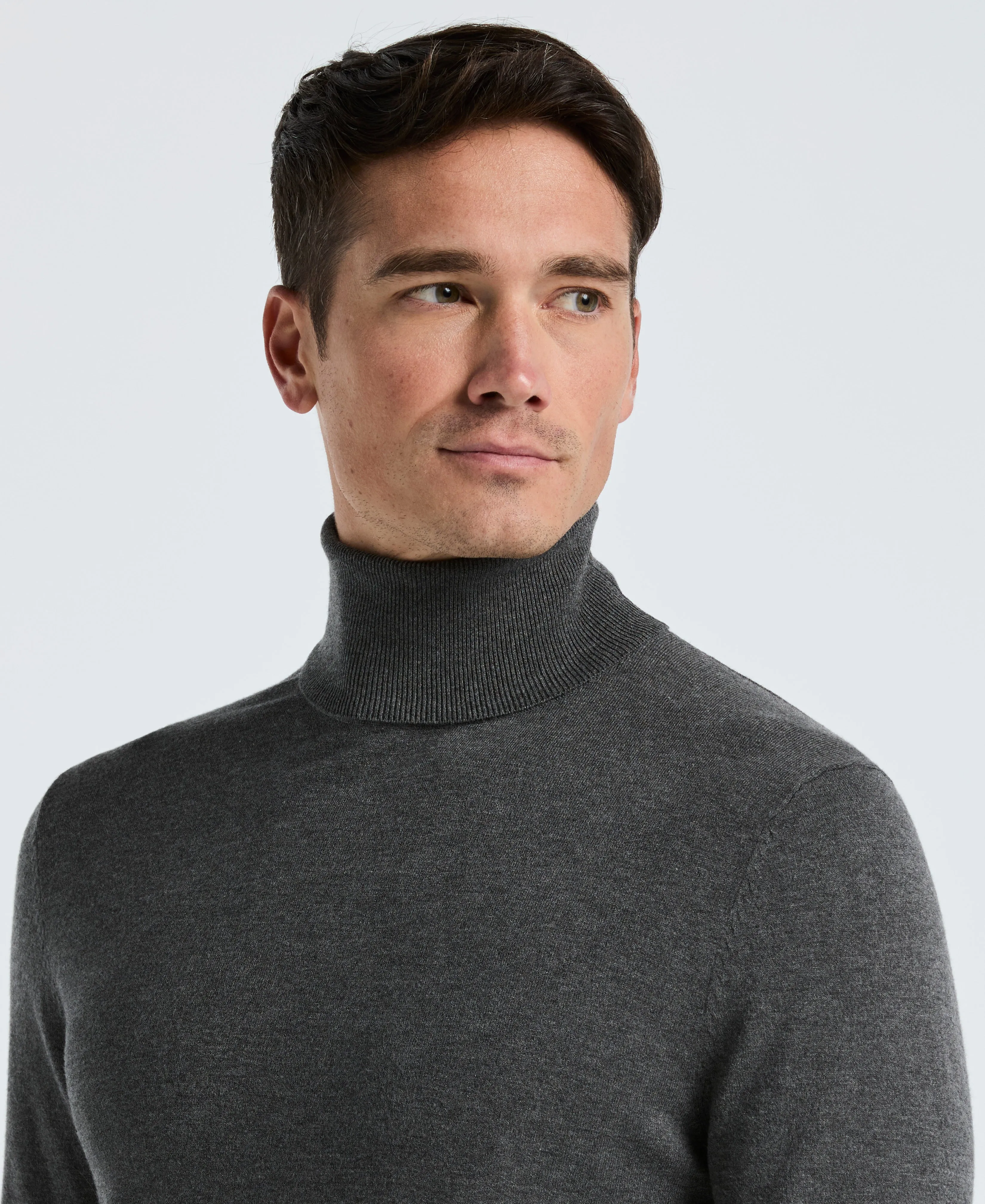 Solid Tech Knit Turtleneck Sweater sold by Perry Ellis product image thumbnail 3
