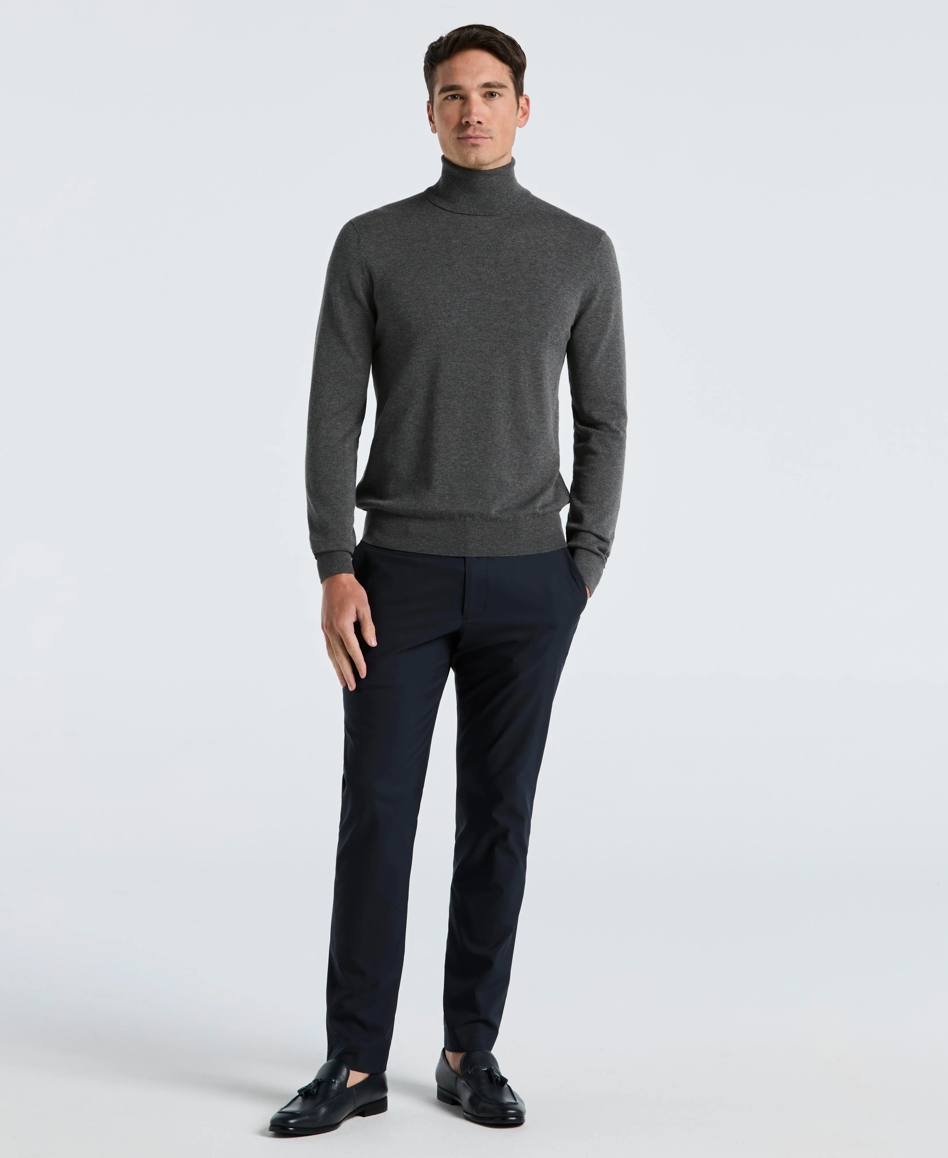 Solid Tech Knit Turtleneck Sweater sold by Perry Ellis product image thumbnail 4