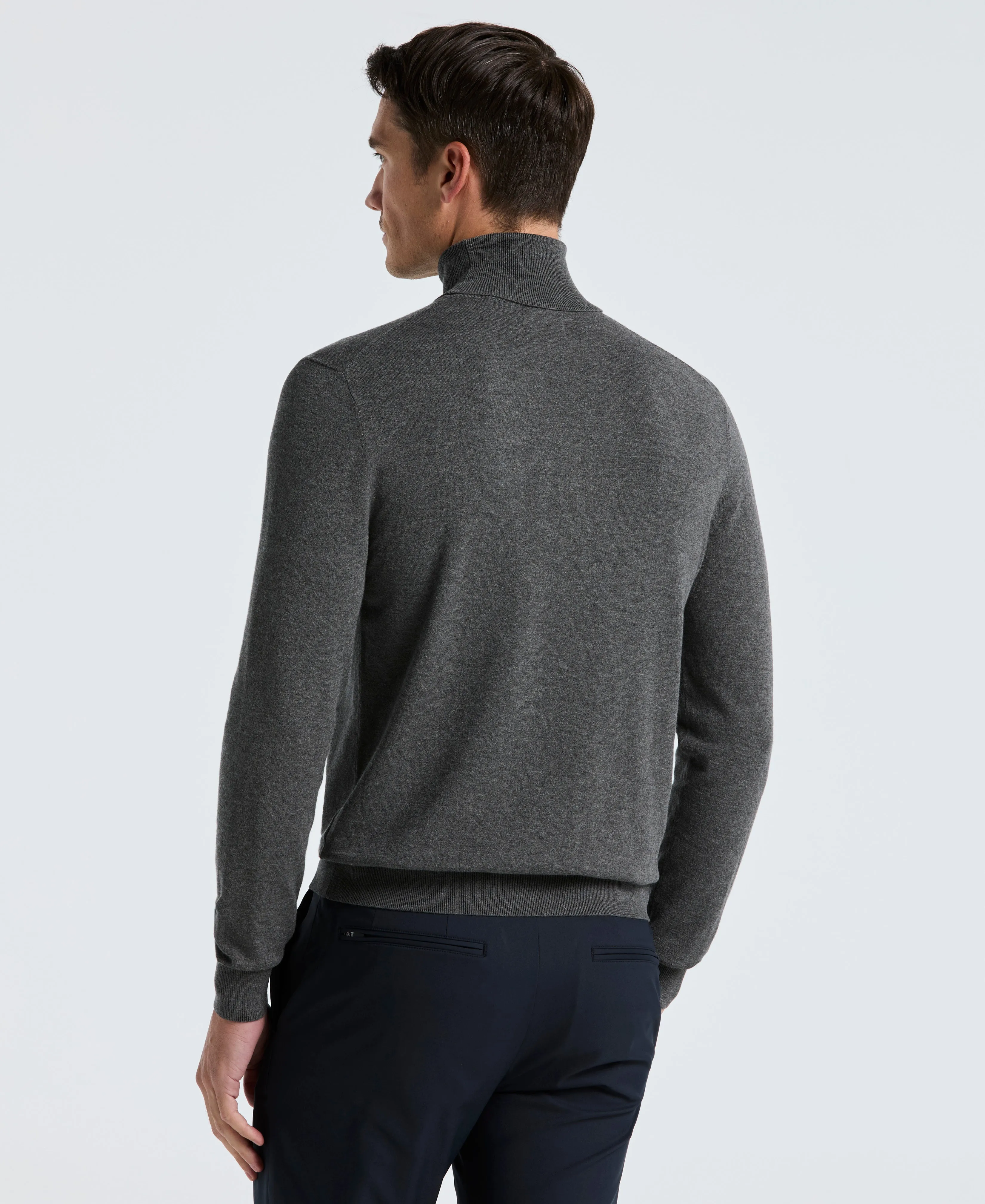 Solid Tech Knit Turtleneck Sweater sold by Perry Ellis product image thumbnail 2