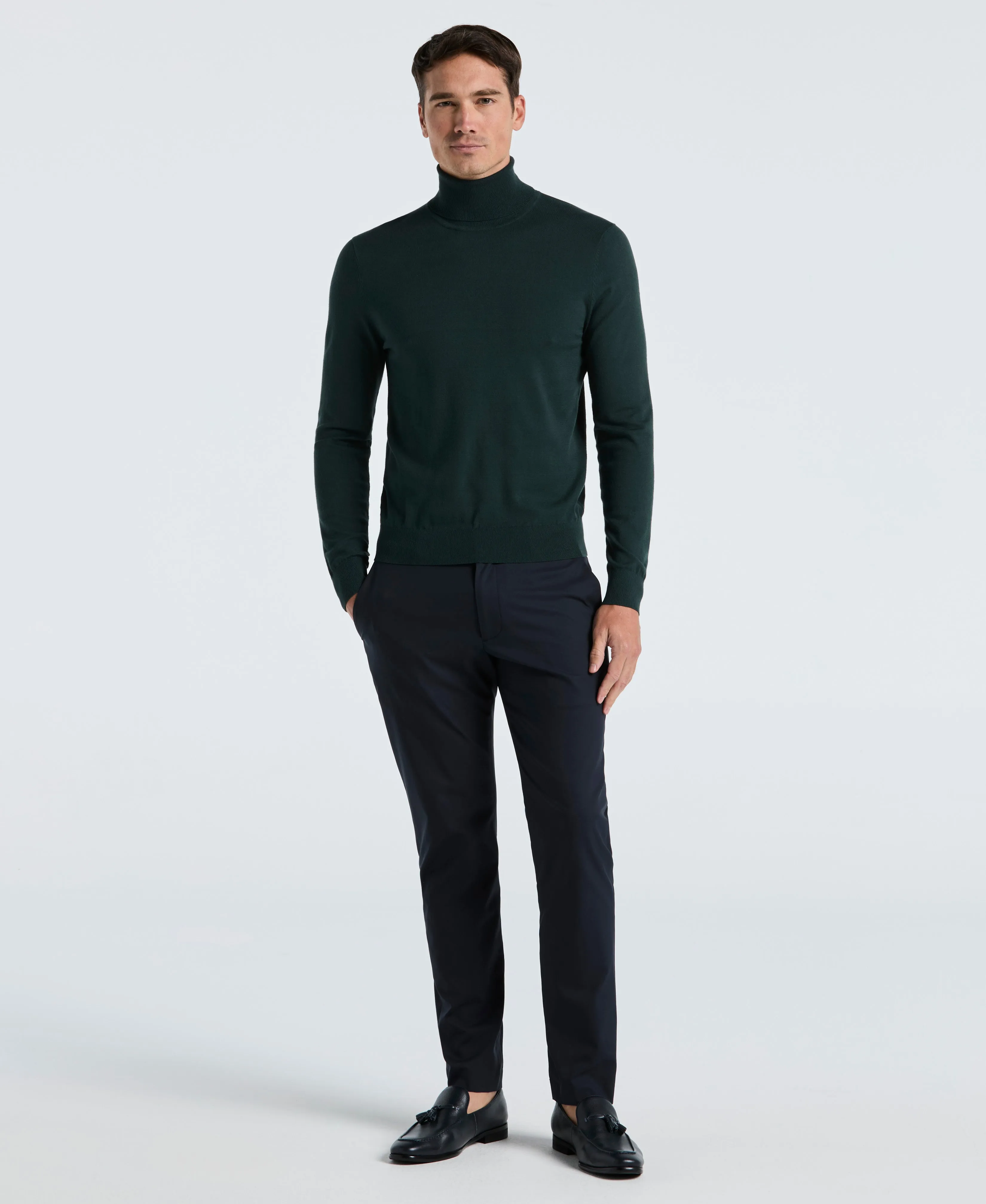 Solid Tech Knit Turtleneck Sweater sold by Perry Ellis product image thumbnail 4
