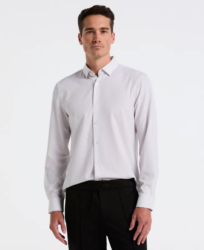 Geo Print Slim Fit Total Stretch Shirt sold by Perry Ellis