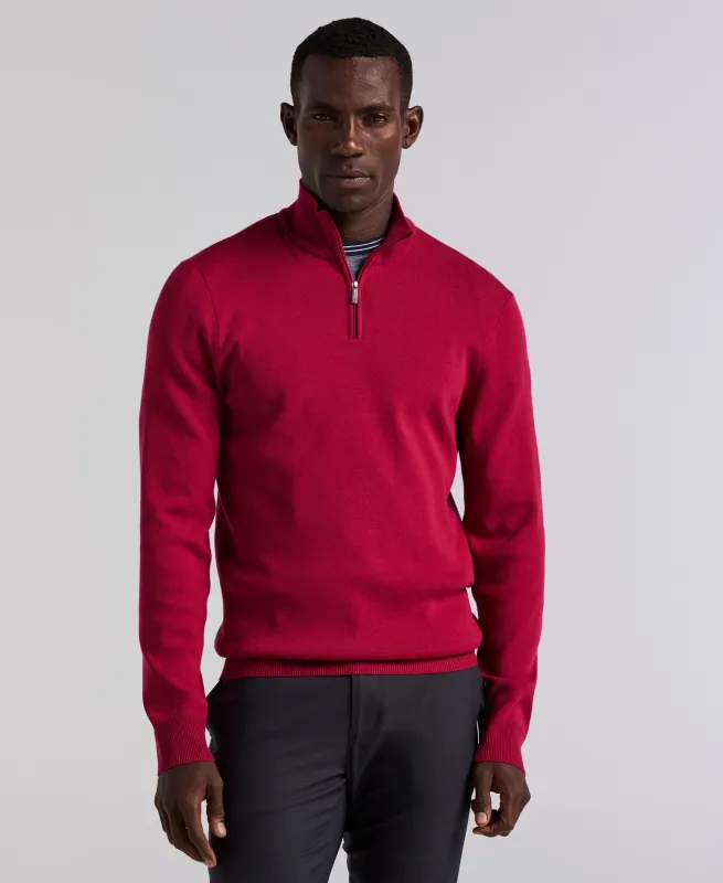 Tech Knit Quarter Zip Sweater sold by Perry Ellis