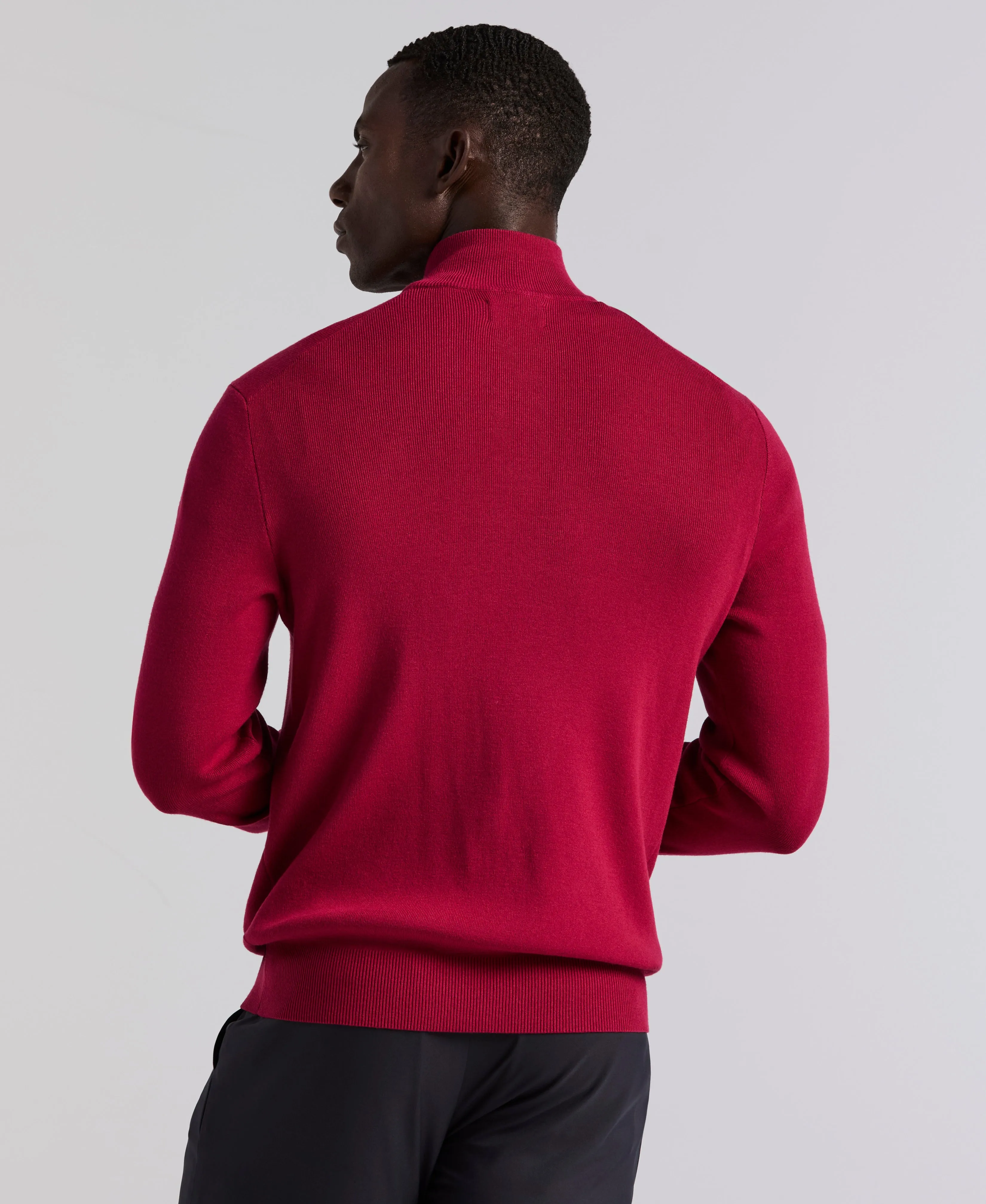 Tech Knit Quarter Zip Sweater sold by Perry Ellis product image thumbnail 2